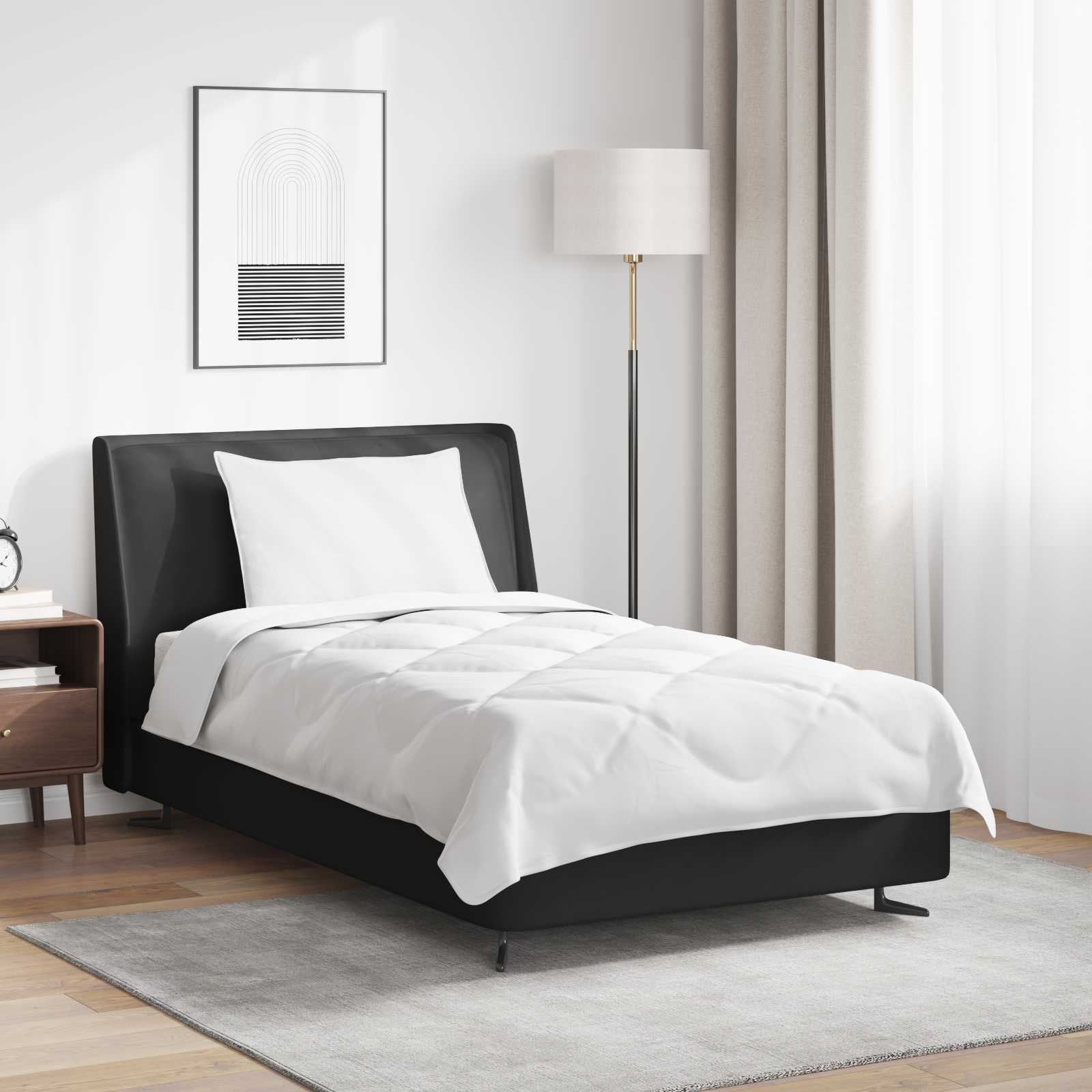 vidaXL Dekbed Wit 135 x 200 cm Microfibre