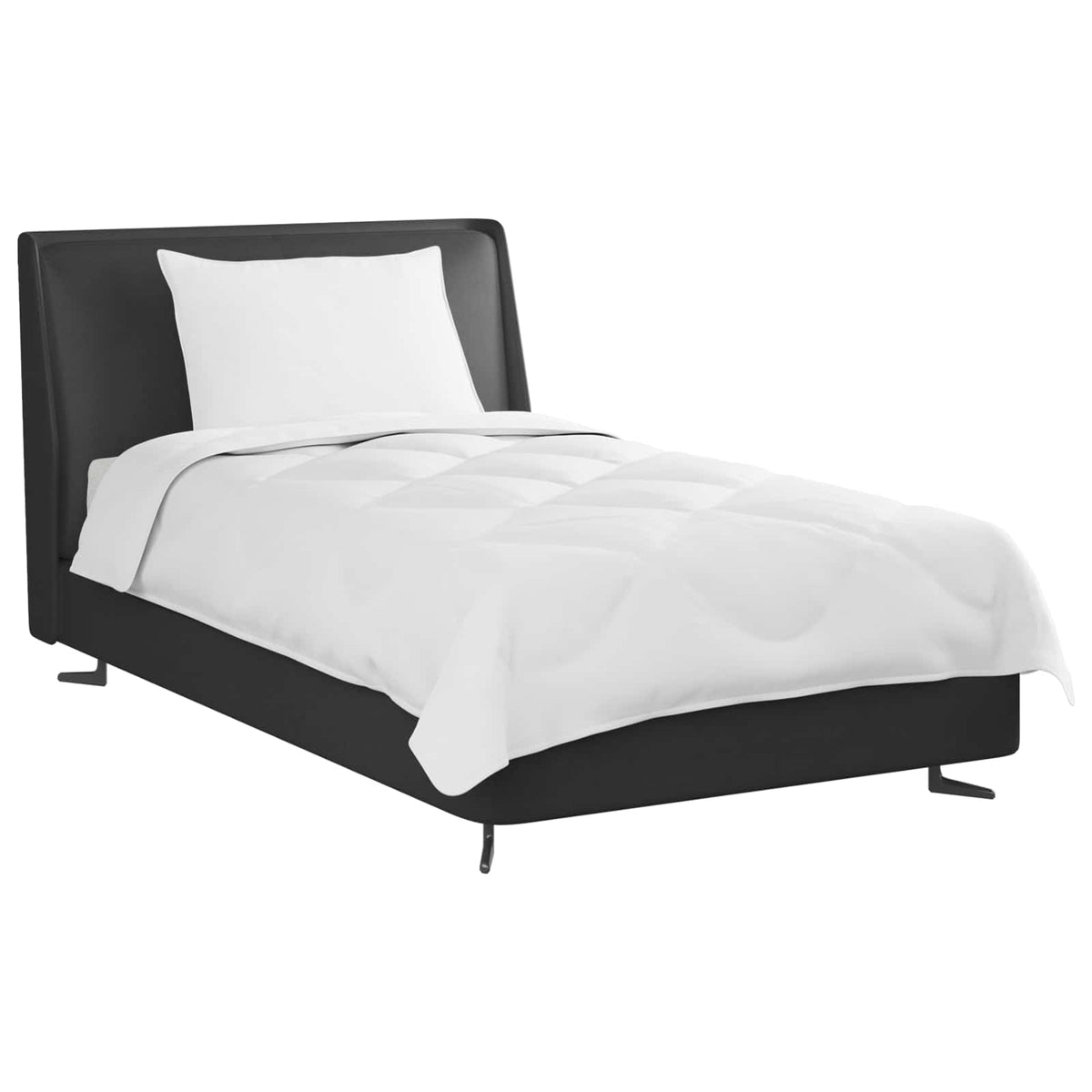 vidaXL Dekbed Wit 135 x 200 cm Microfibre