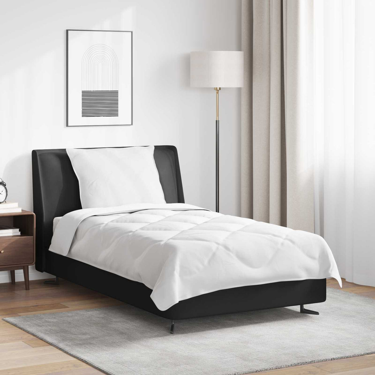 vidaXL Dekbed Wit 135 x 200 cm Microfibre
