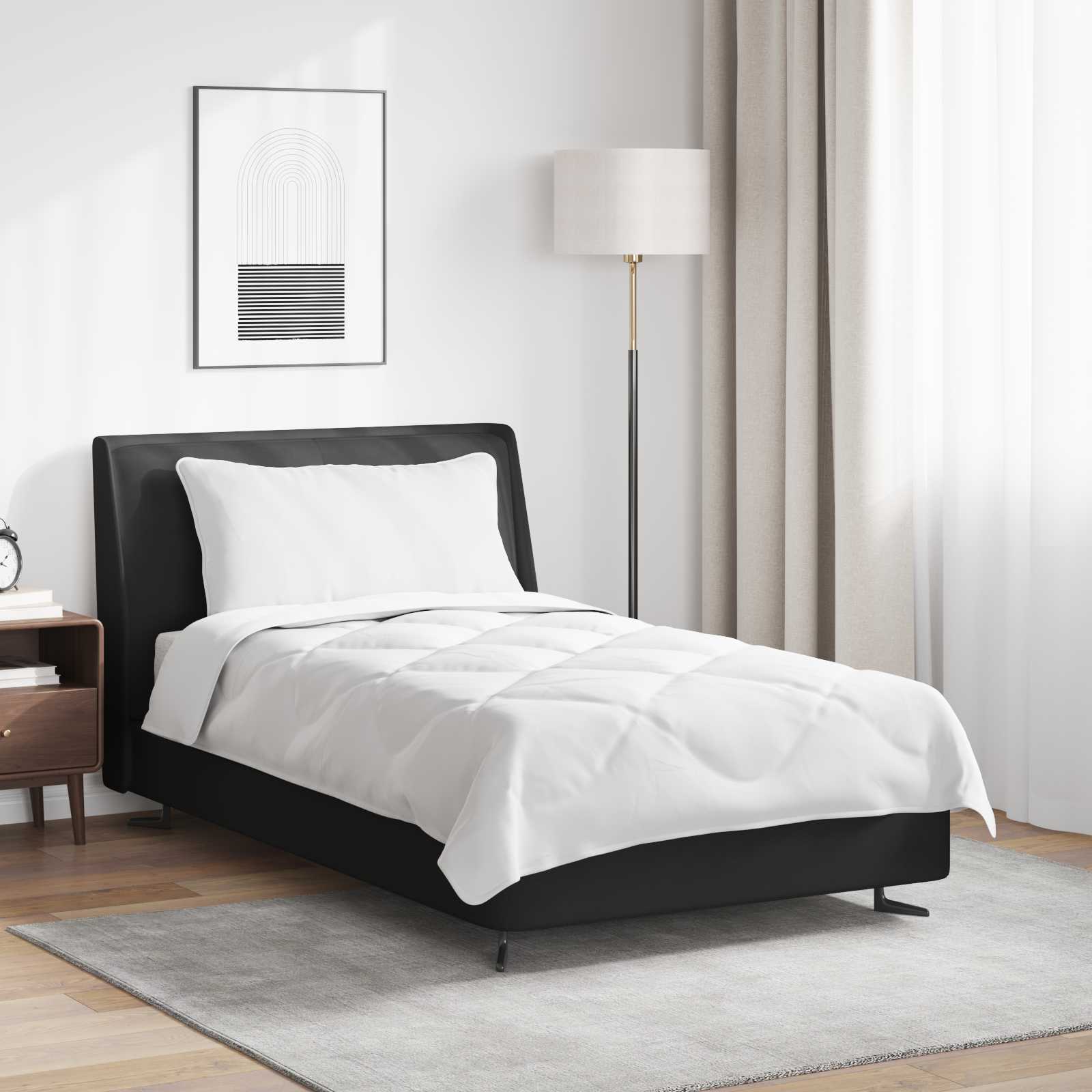 vidaXL All-season dekbed met kussen Wit 135 x 200 cm Microfibre
