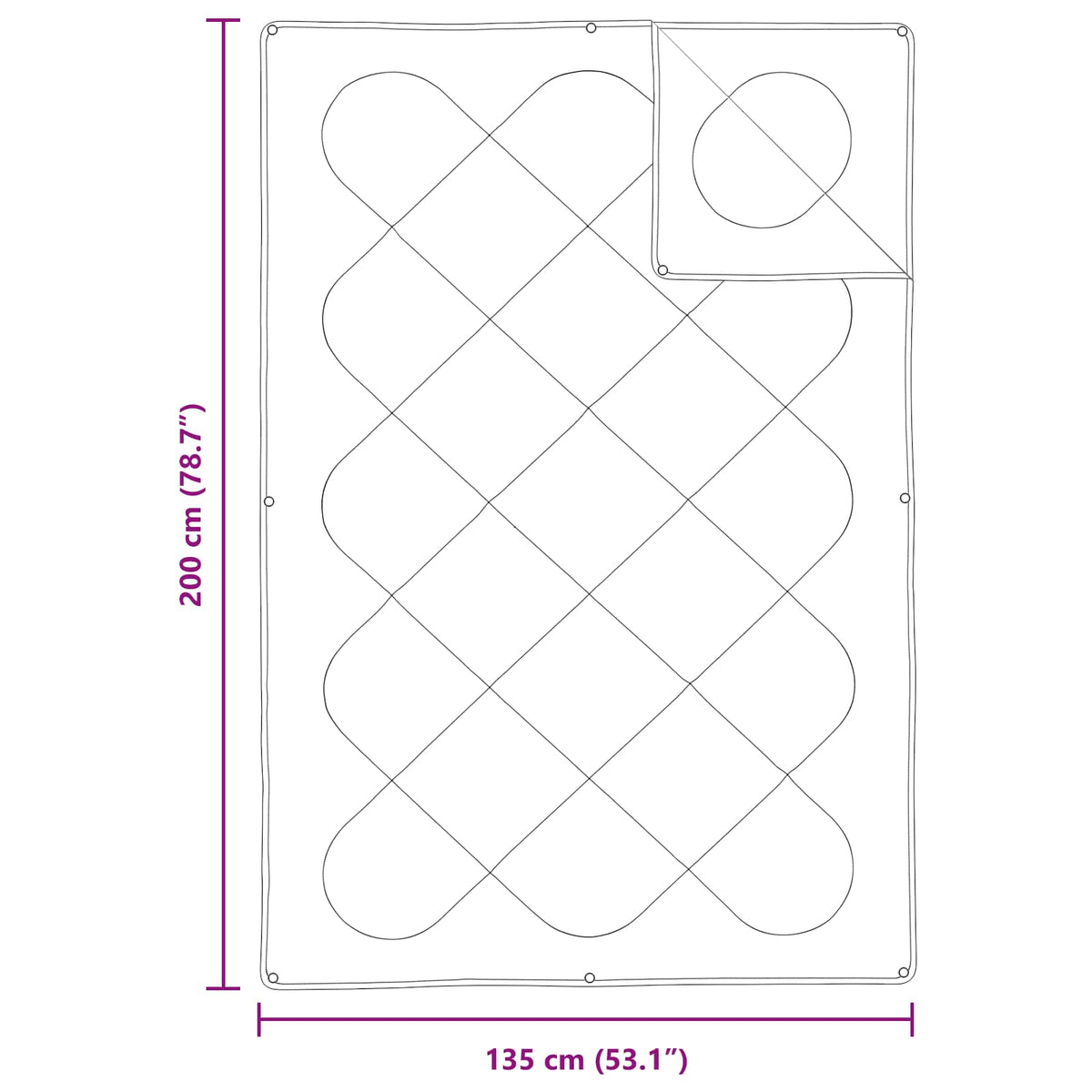 vidaXL Dekbed met Kussen met kussen 2 pcs Wit 135 x 200 cm Microfibre
