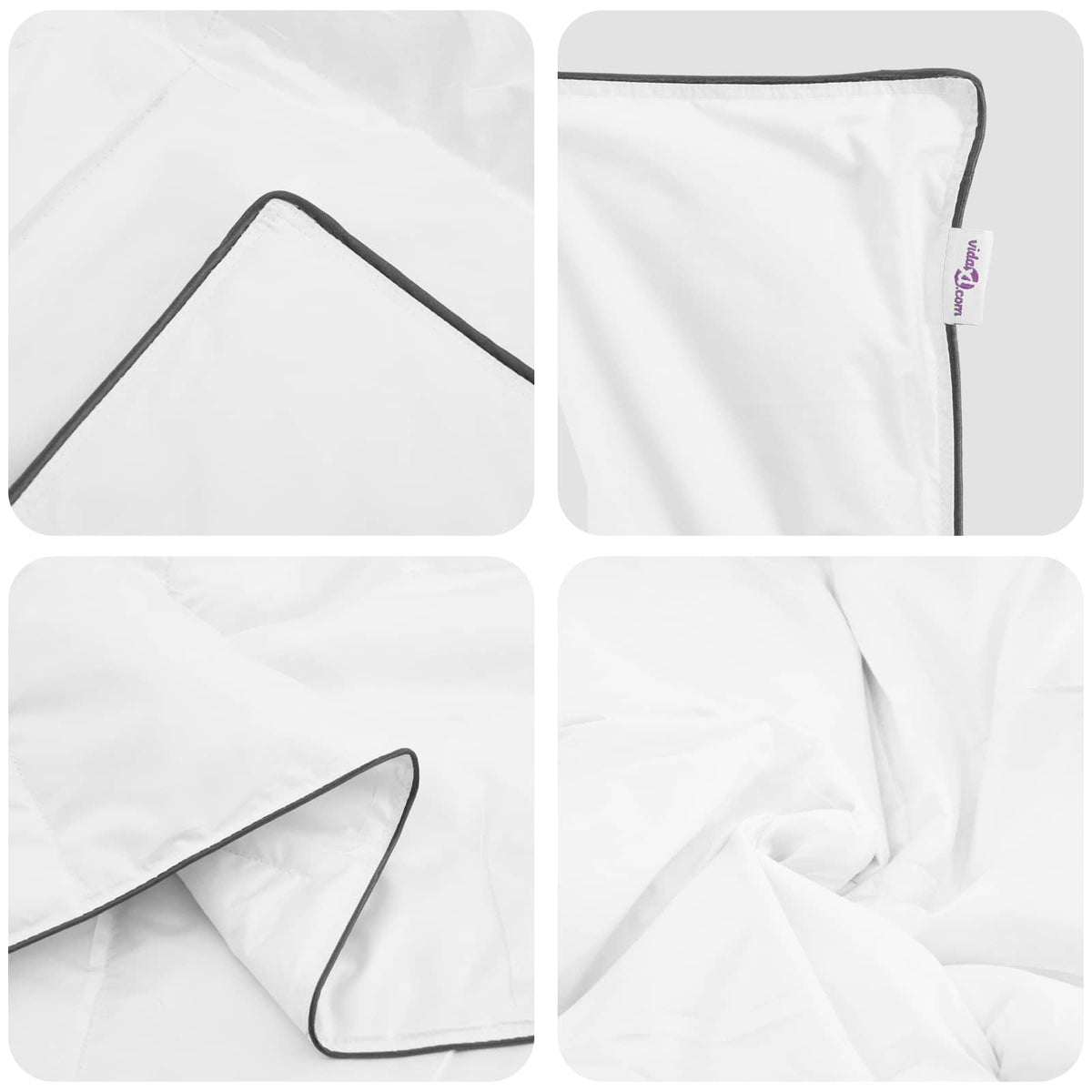 Winter Dekbedovertrek Set met kussen 3 pcs Wit 200 x 200 cm