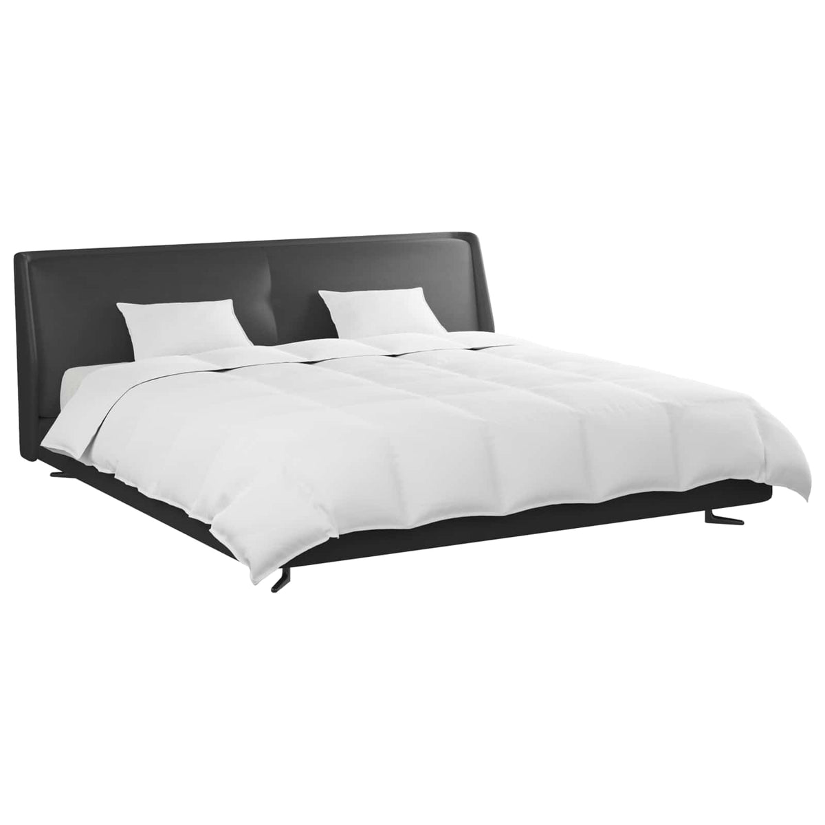 vidaXL Dekbed met kussen 3 pcs Wit Dons