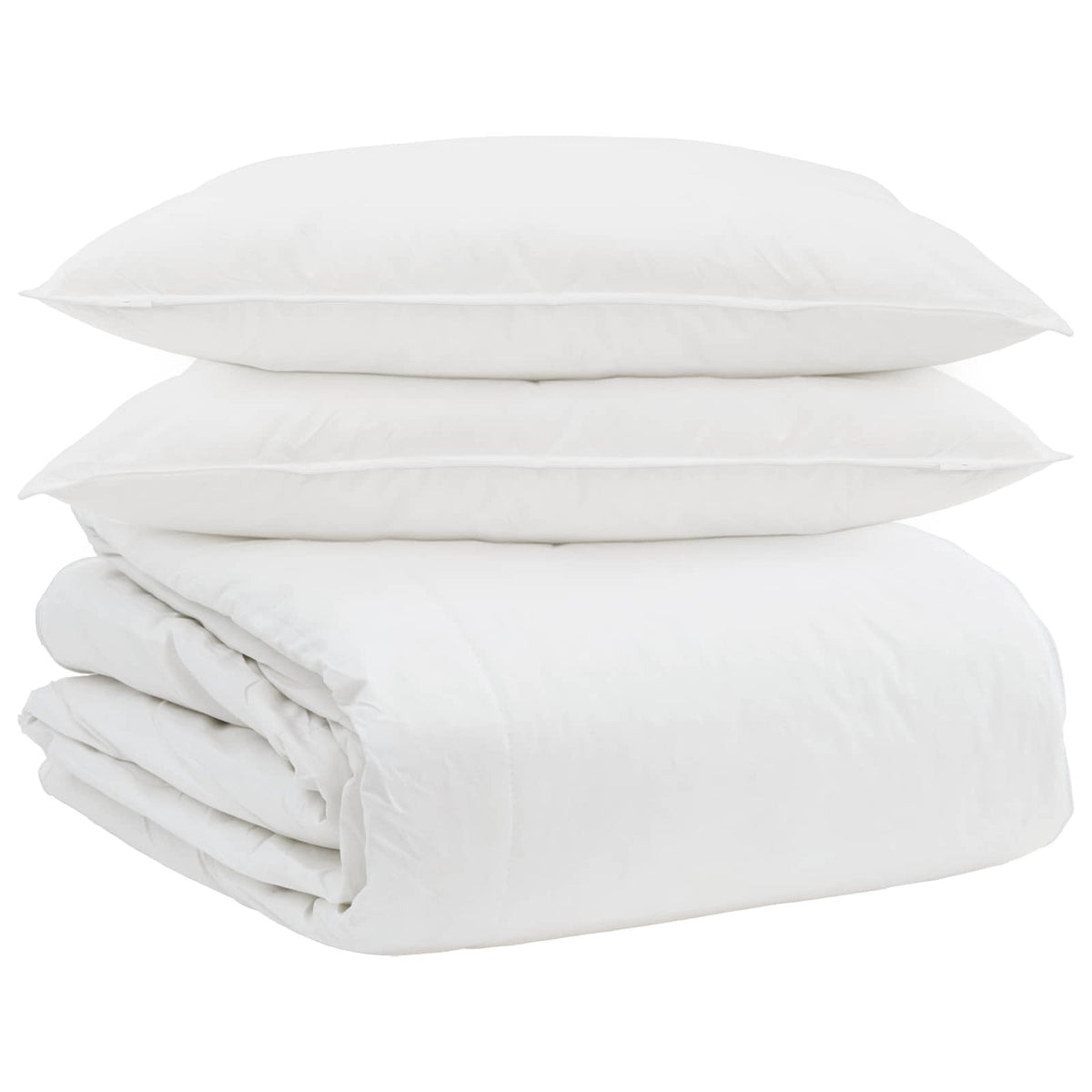 vidaXL Dekbed Other 3 pcs Wit Dons