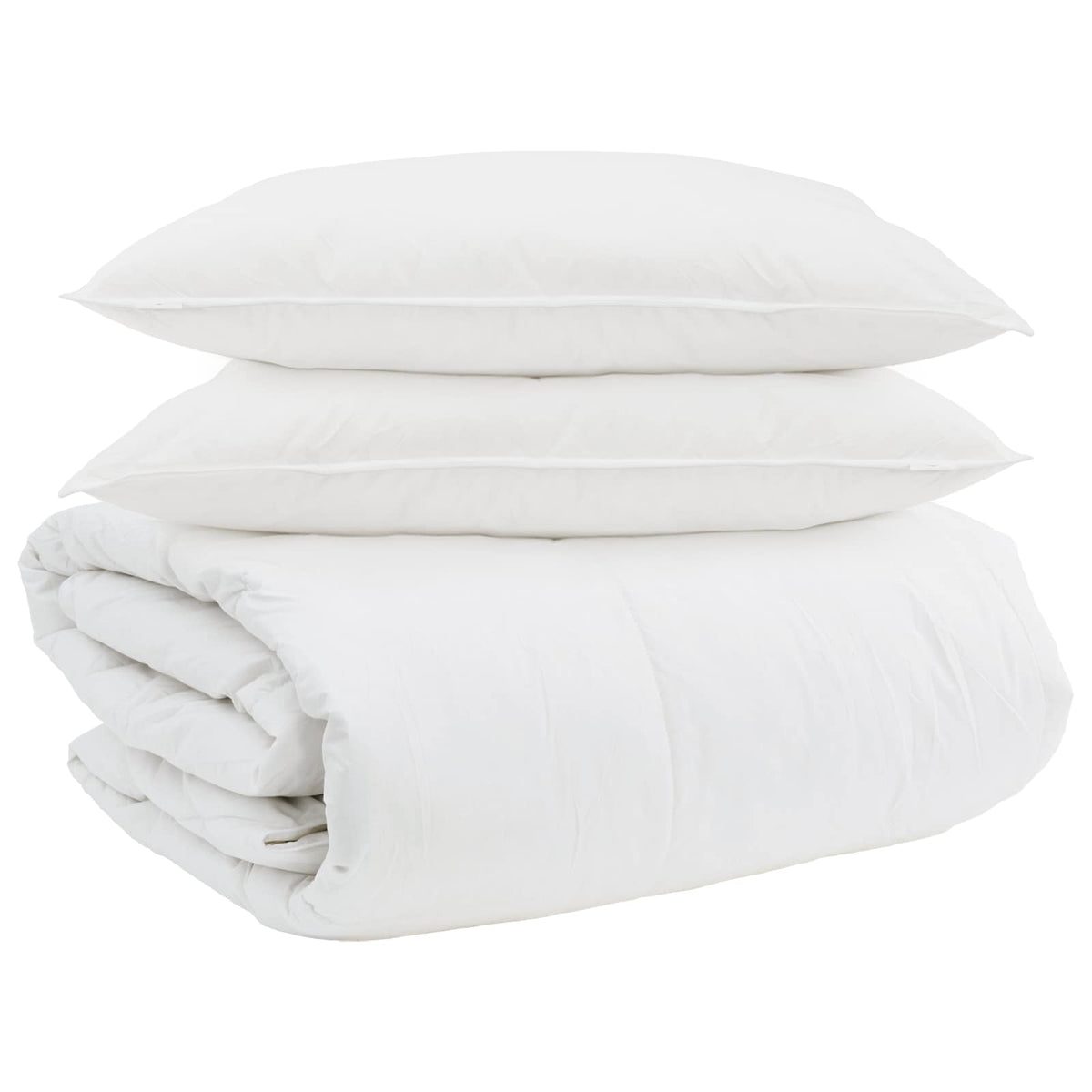 vidaXL Dekbed 3 pcs Wit 200 x 200 cm Dons