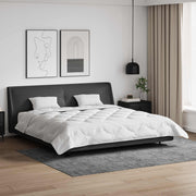 vidaXL Dekbed met kussen 3 pcs Wit 200 x 200 cm Microfibre