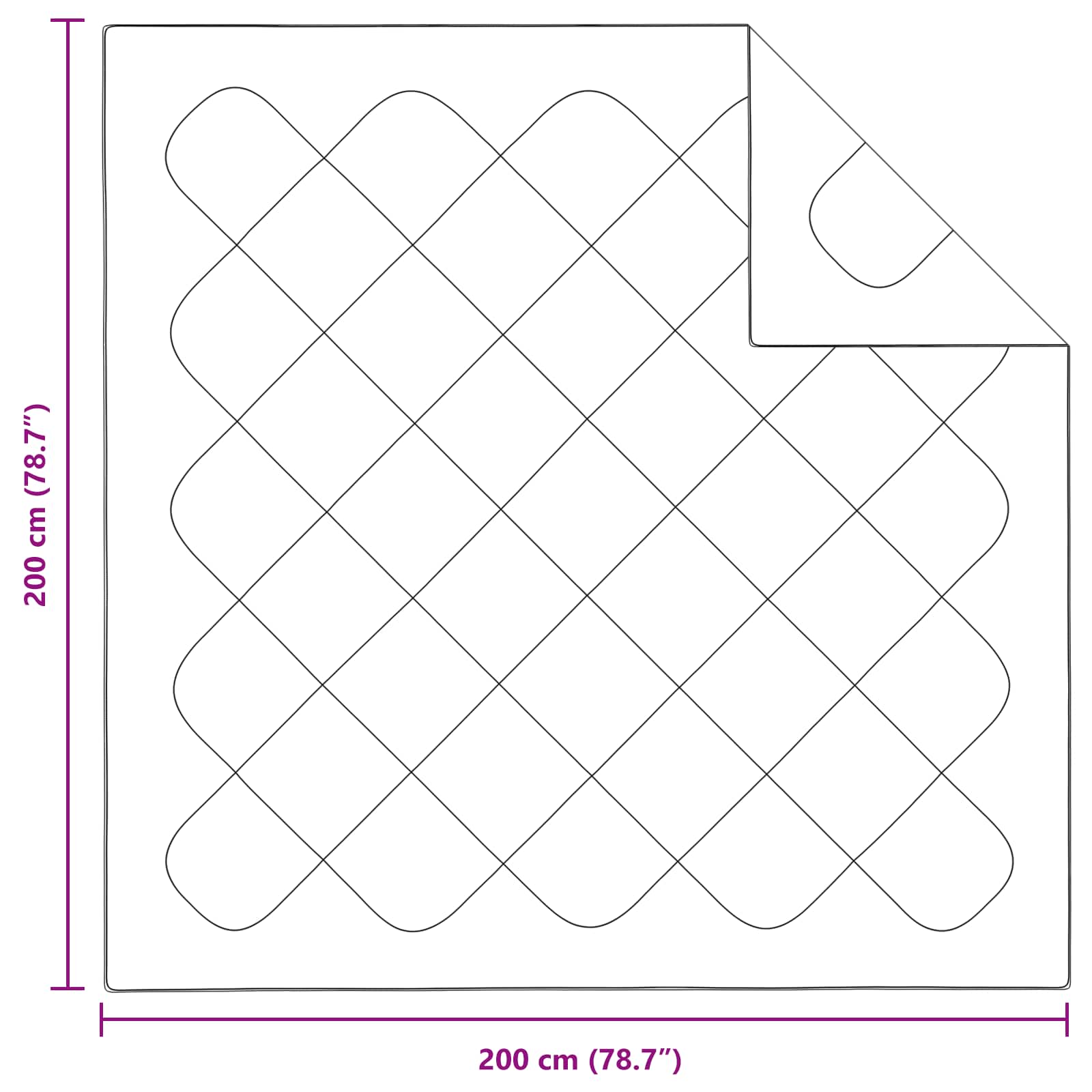 Dekbed met kussen 3 pcs Wit 200 x 200 cm Microfibre