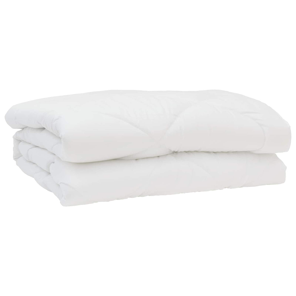 Dekbed met Kussens Geruit 3 pcs Wit 200 x 200 cm Microfibre