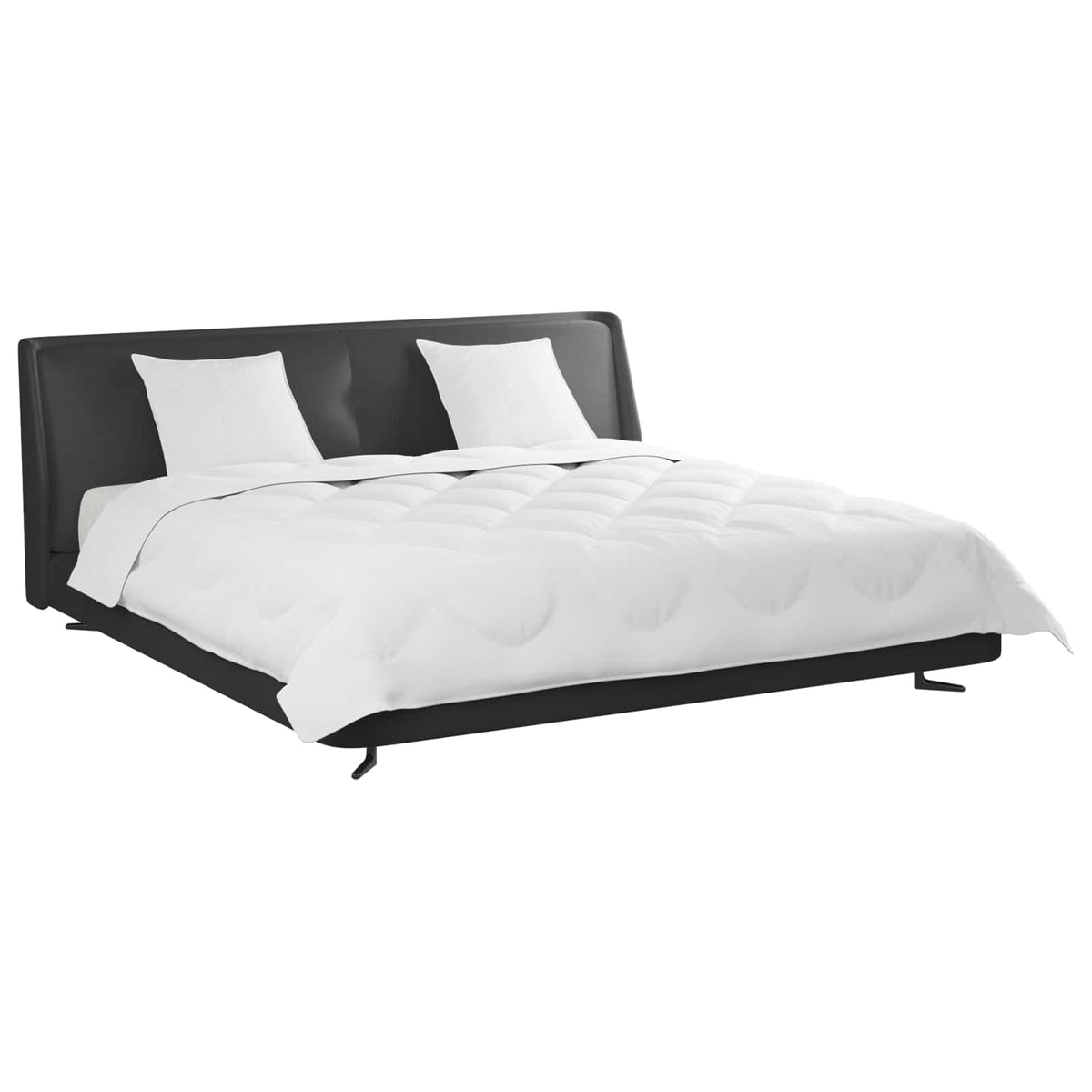 vidaXL Dekbedovertrek Set met kussen 3 pcs Wit 200 x 200 cm Microvezel