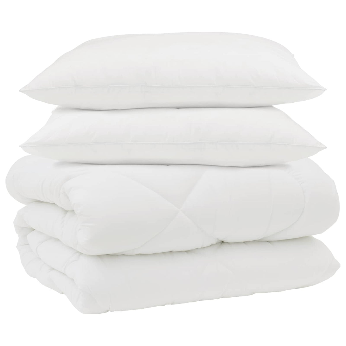 vidaXL Winter Dekbed 3 pcs Wit 200 x 200 cm Microfibre
