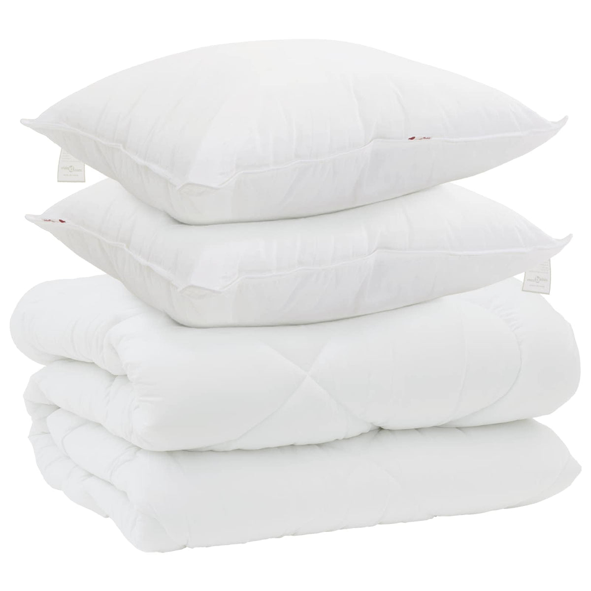 vidaXL Winter Dekbed met kussen 3 pcs Wit 200 x 200 cm Microfibre