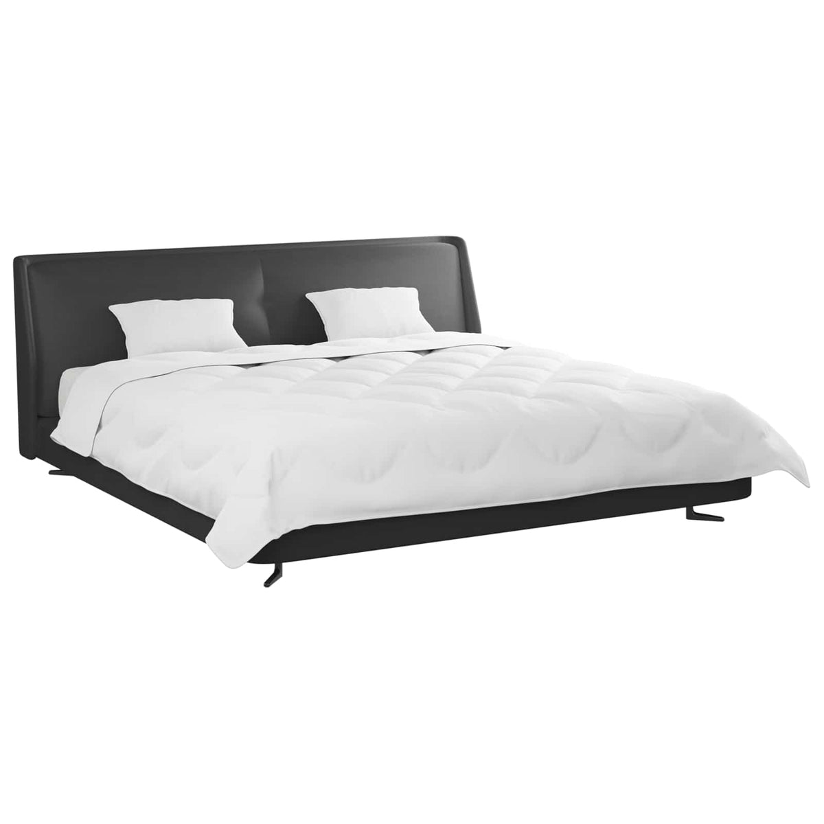 Dekbedovertrek Set met kussen 3 pcs Wit 200 x 200 cm Microvezel
