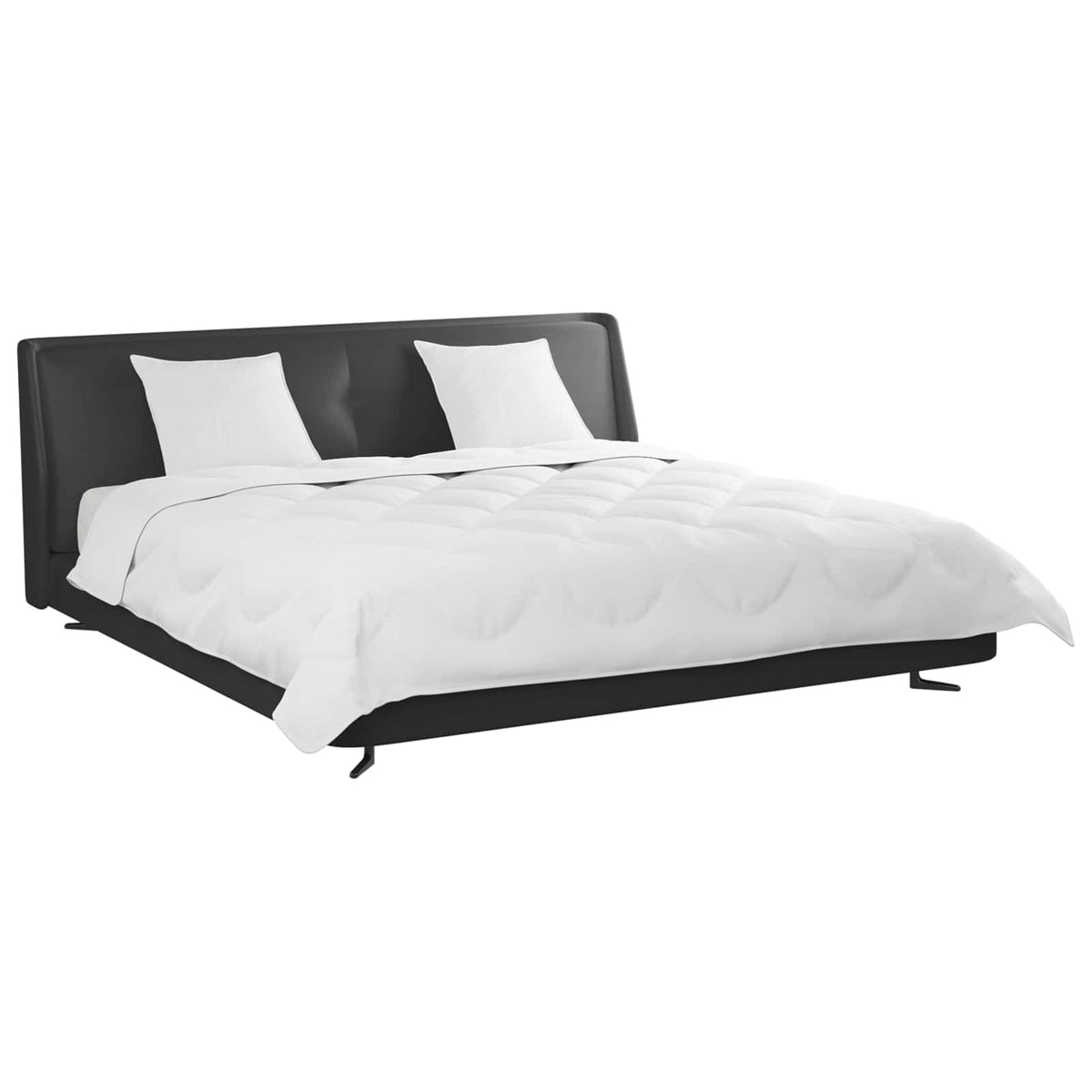 Dekbedovertrek Set met kussen 3 pcs Wit 200 x 200 cm Microvezel