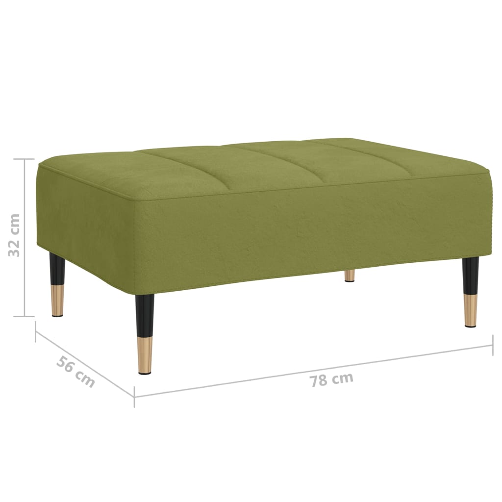 vidaXL Voetenbank 78x56x32 cm fluweel blauw