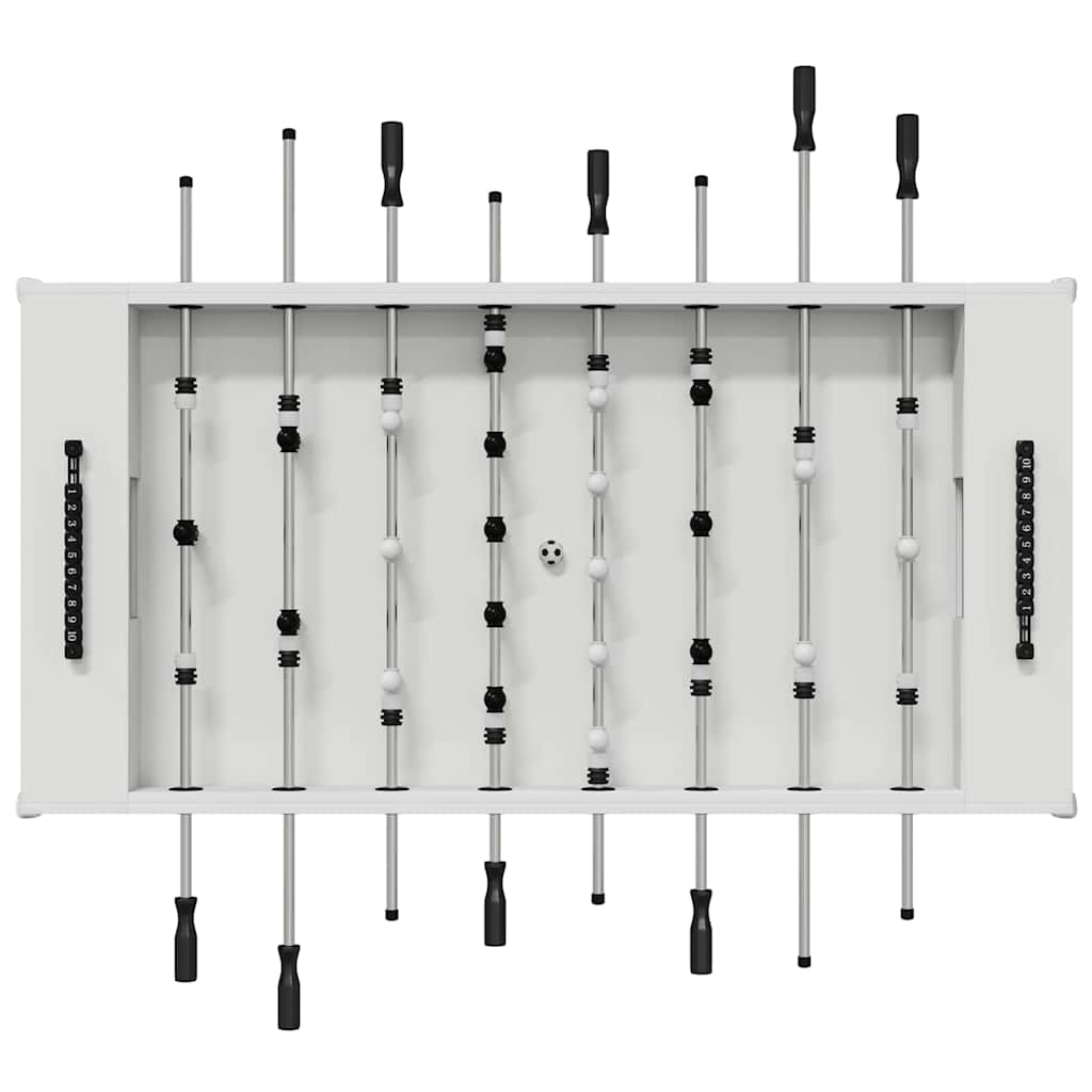 vidaXL Voetbaltafel 2 pcs Wit 146,5 x 74 x 85 cm Bewerkt hout