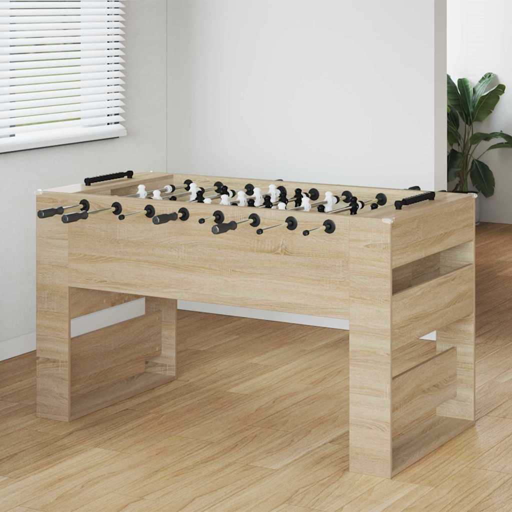 vidaXL Voetbaltafel 2 pcs Wit 146,5 x 74 x 85 cm Bewerkt hout