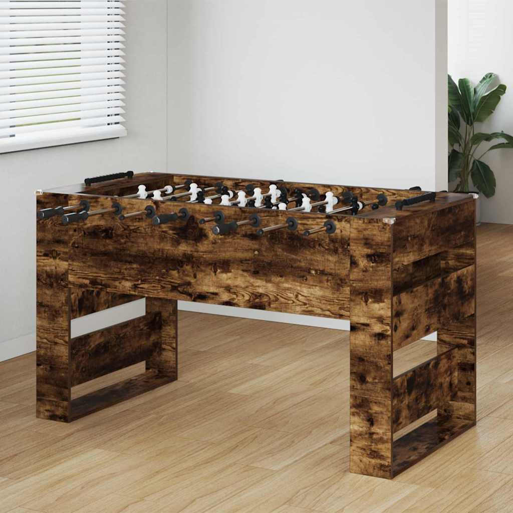 vidaXL Voetbaltafel 2 pcs Wit 146,5 x 74 x 85 cm Bewerkt hout