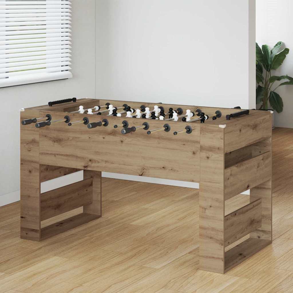 vidaXL Voetbaltafel 2 pcs Wit 146,5 x 74 x 85 cm Bewerkt hout