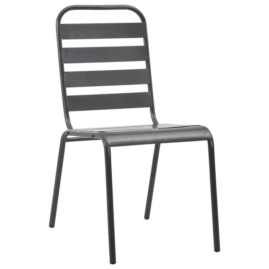 vidaXL Tuin Eetset 7 pcs Antraciet Staal
