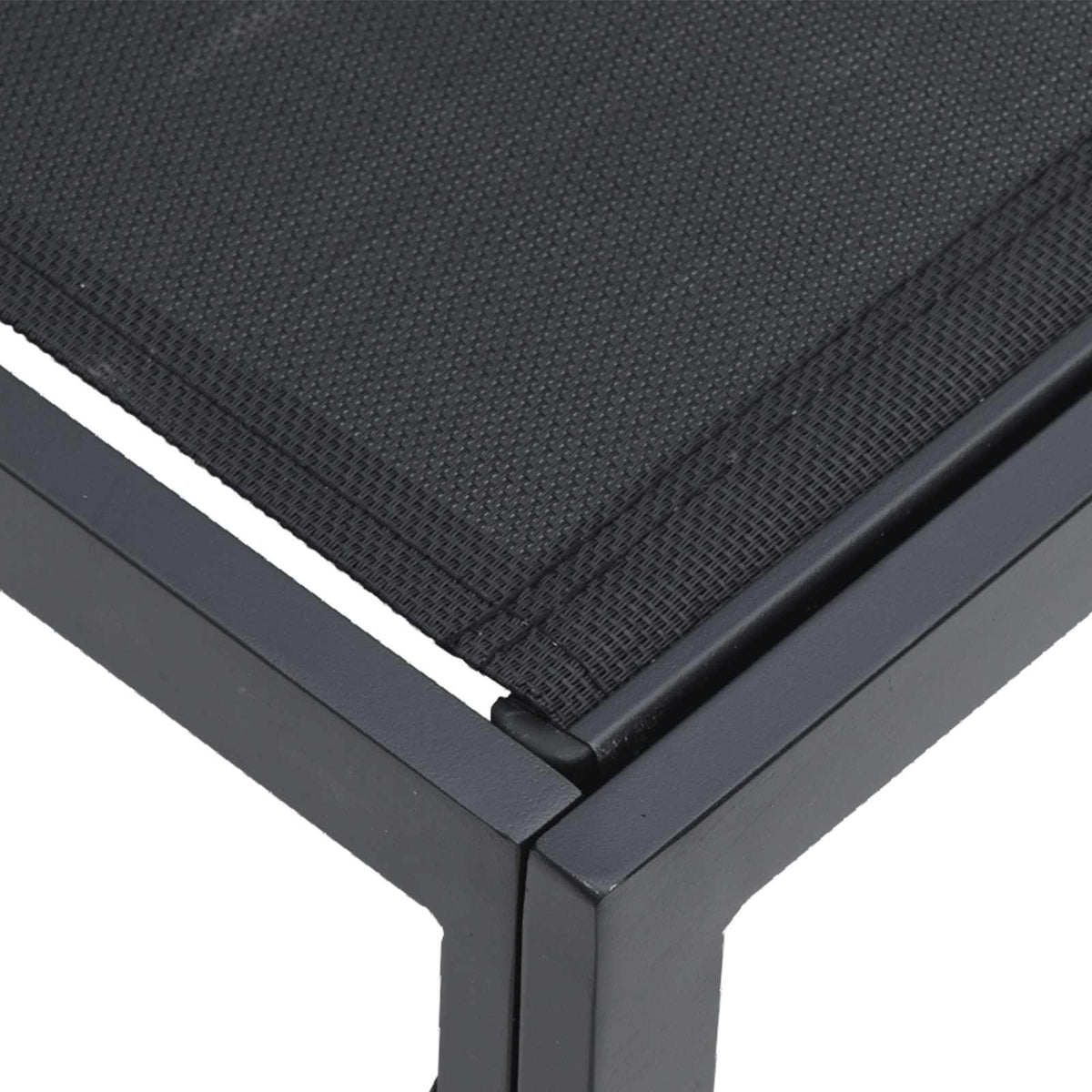 vidaXL Tuin Sofa Set met kussen 6 pcs Zwart Aluminium