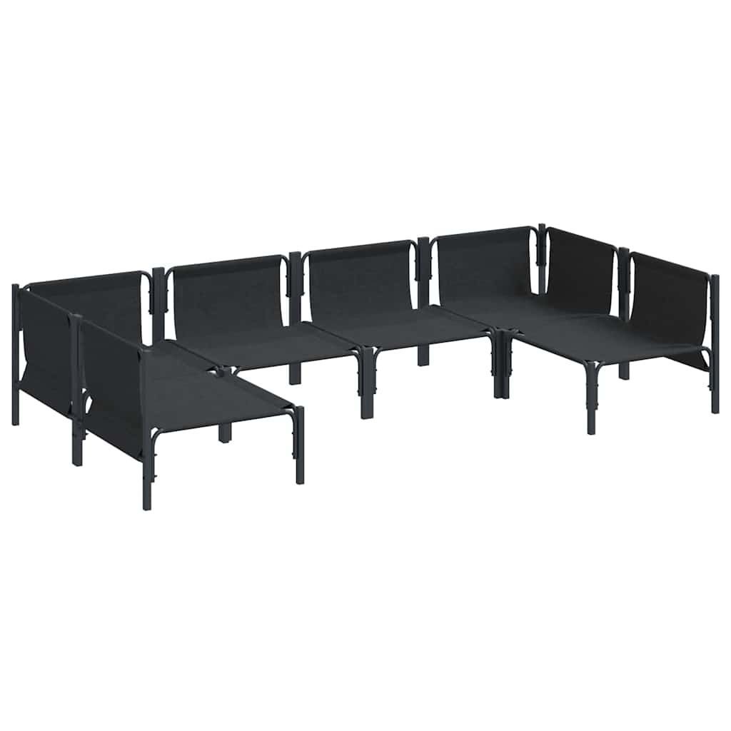 vidaXL Tuin Sofa Set 6 pcs Antraciet Staal