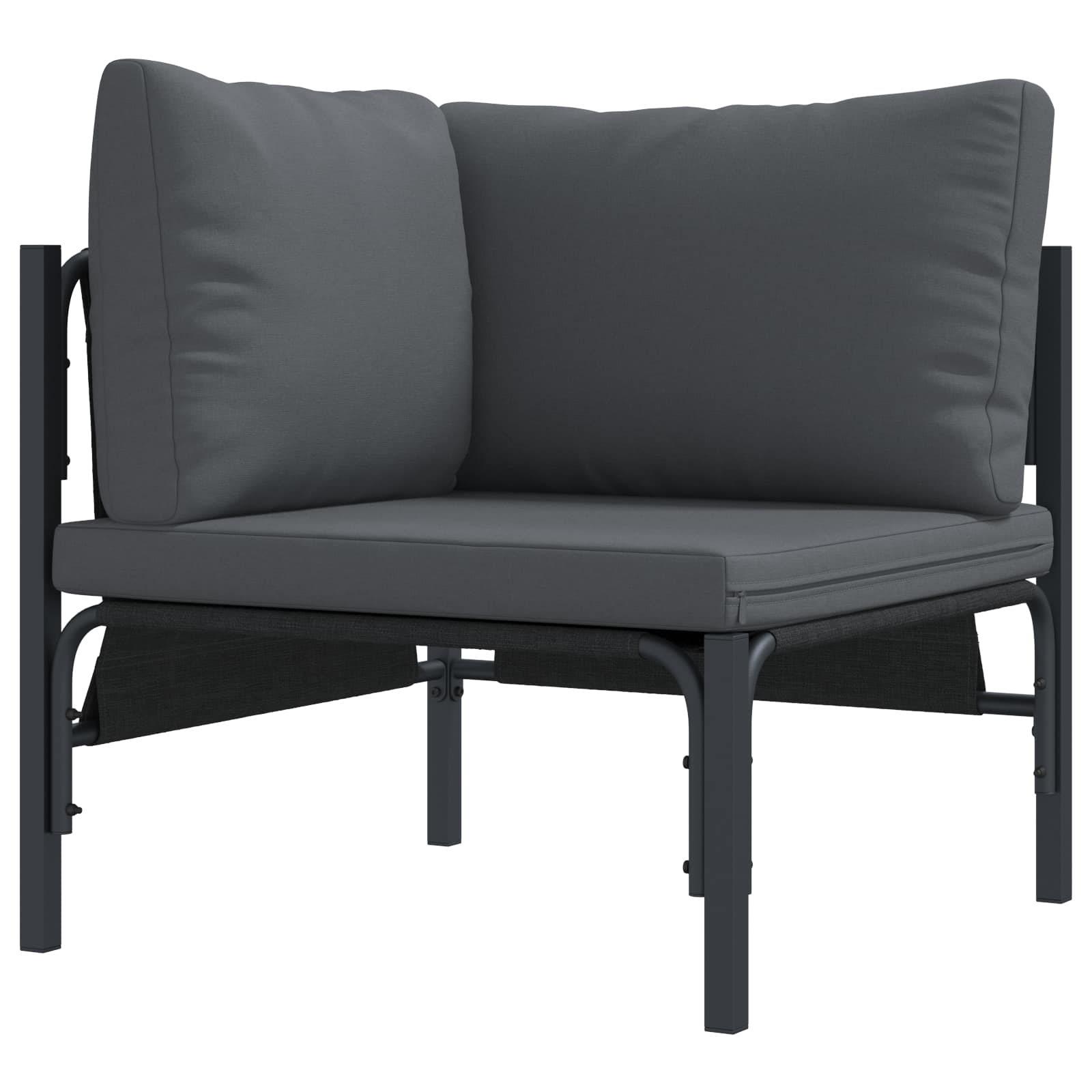 vidaXL Tuin Sofa Set 5 pcs Antraciet Staal