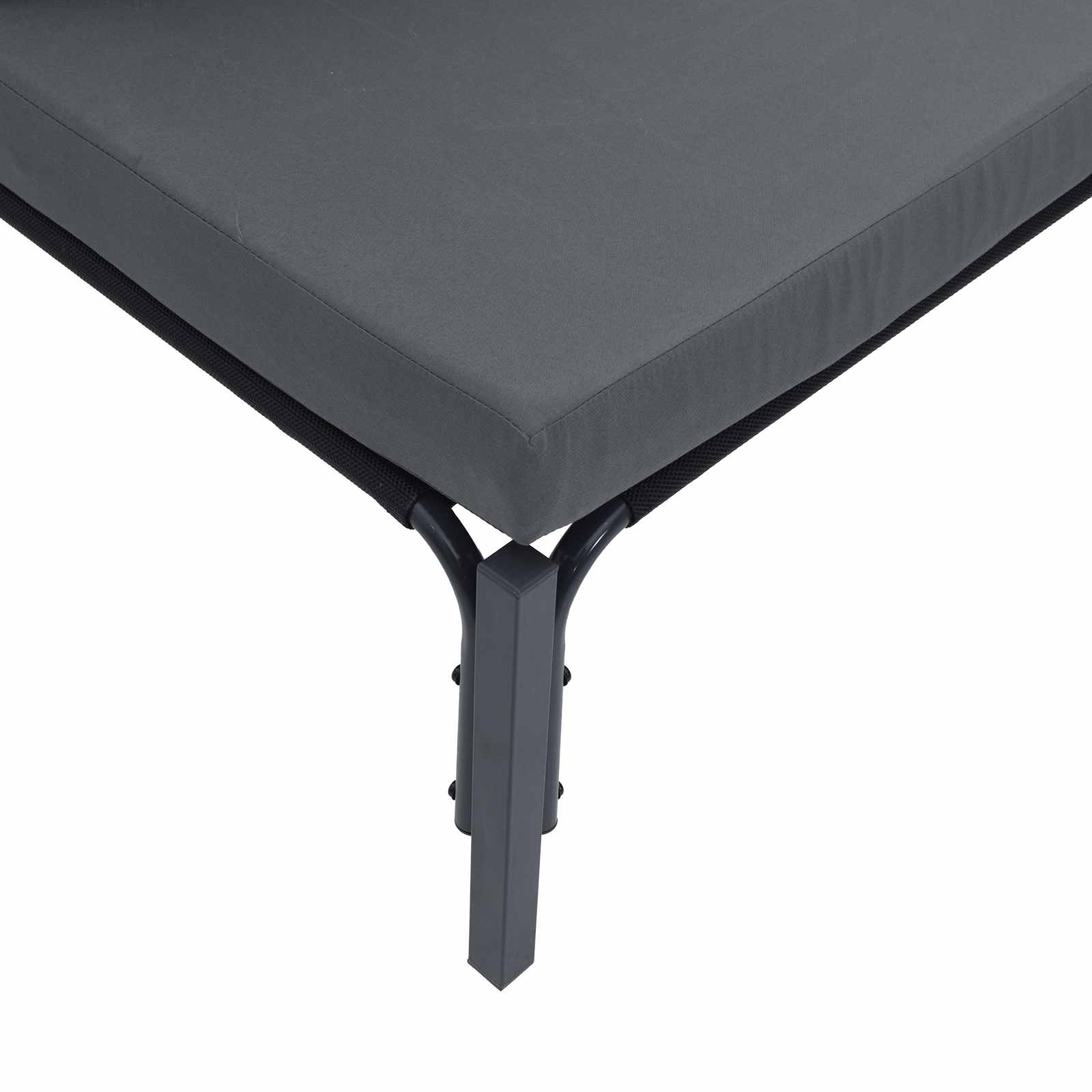 vidaXL Tuin Sofa Set 5 pcs Antraciet Staal