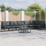 vidaXL Tuin Sofa Set 6 pcs Antraciet Staal