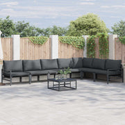 vidaXL Tuin Sofa Set 7 pcs Antraciet Staal