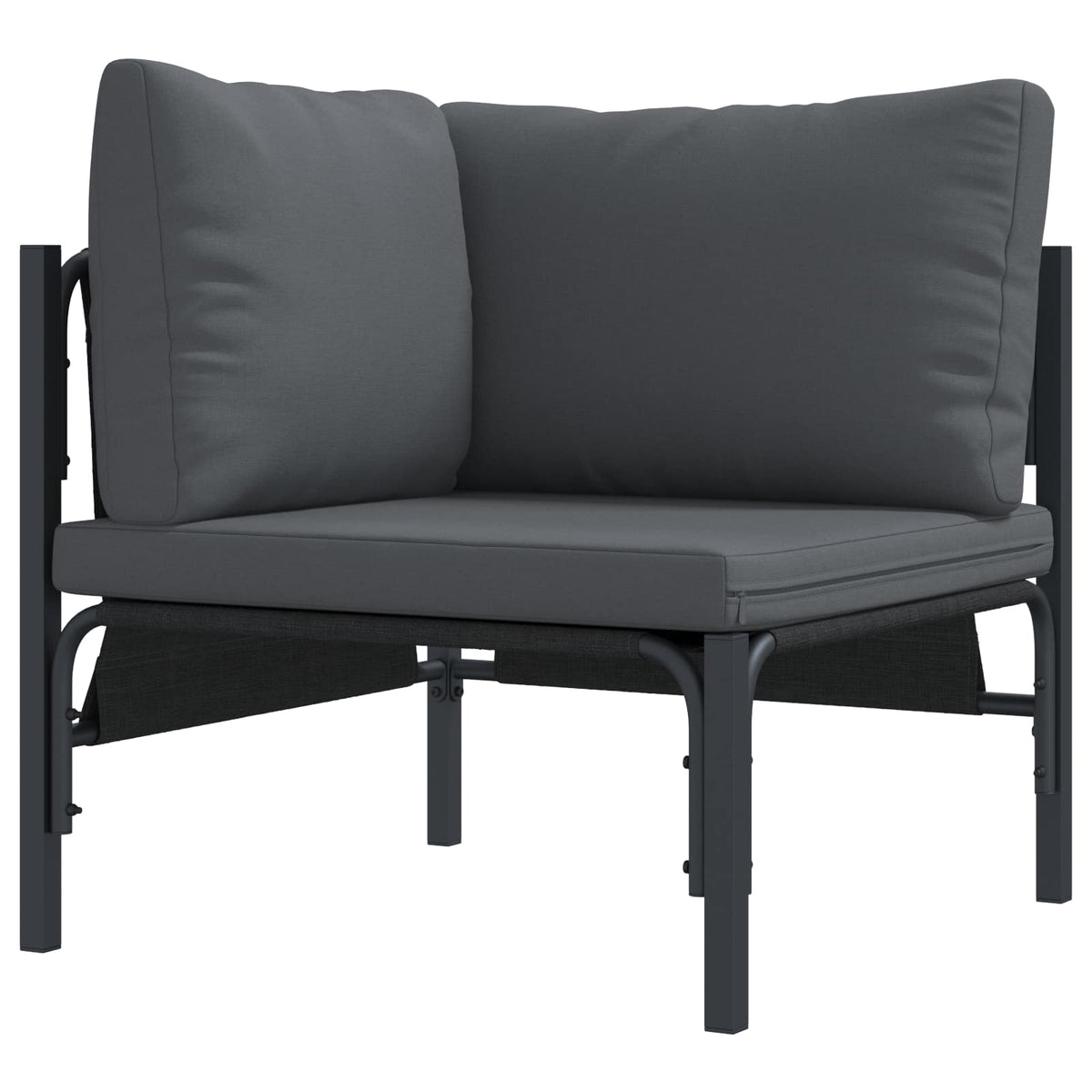 vidaXL Tuin Sofa Set 7 pcs Antraciet Staal