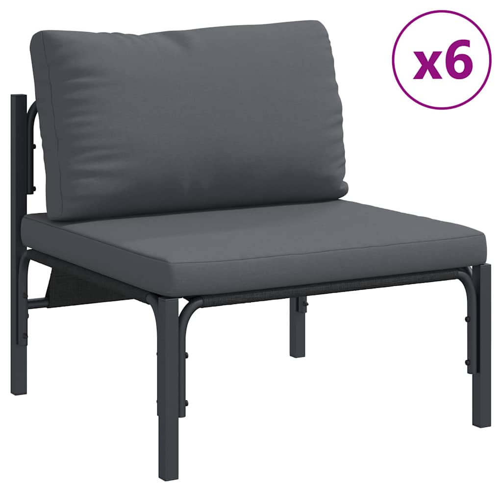 vidaXL Tuin Sofa Set 13 pcs Antraciet Staal