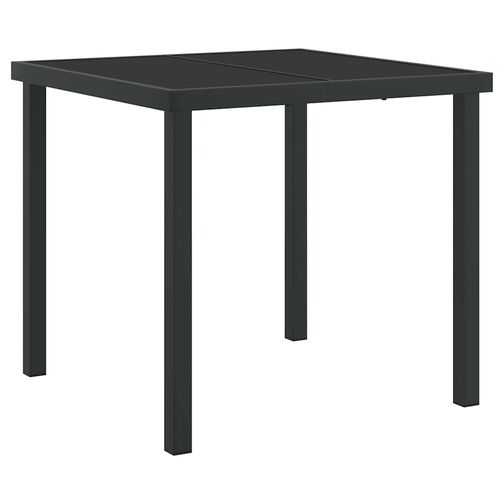 vidaXL Tafel en stoelen set met kussen 3 pcs Bruin PE Rattan