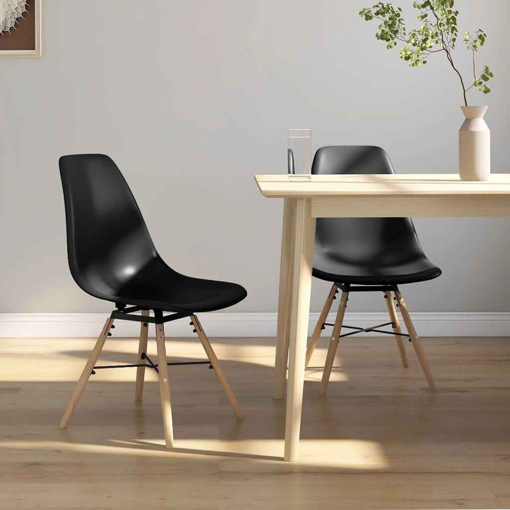 vidaXL Eetkamerstoelen 4 st PP wit