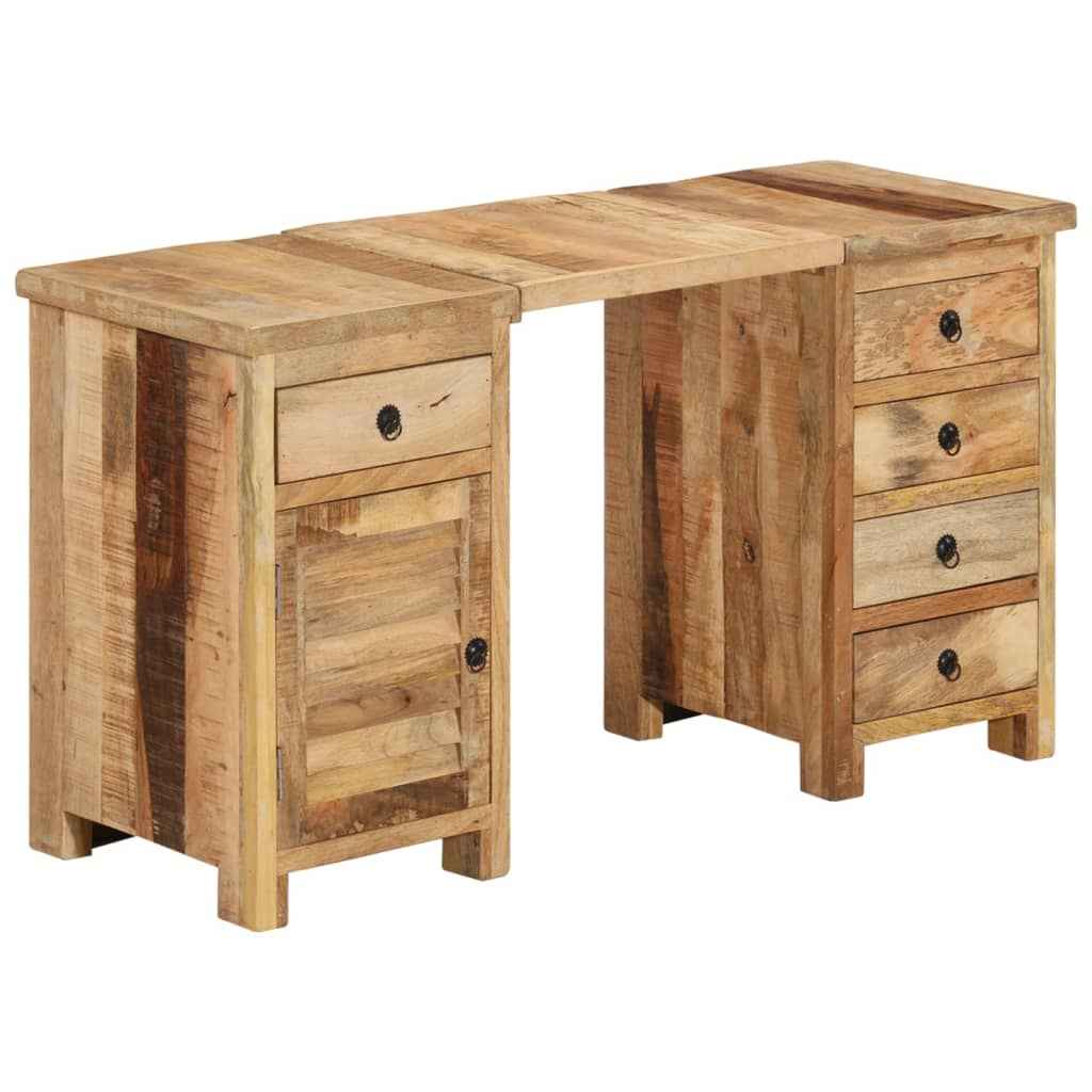 vidaXL Bureau 140x50x77 cm massief gerecycled hout