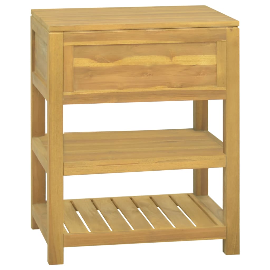 vidaXL Badkamerkast 60x45x75 cm massief teakhout