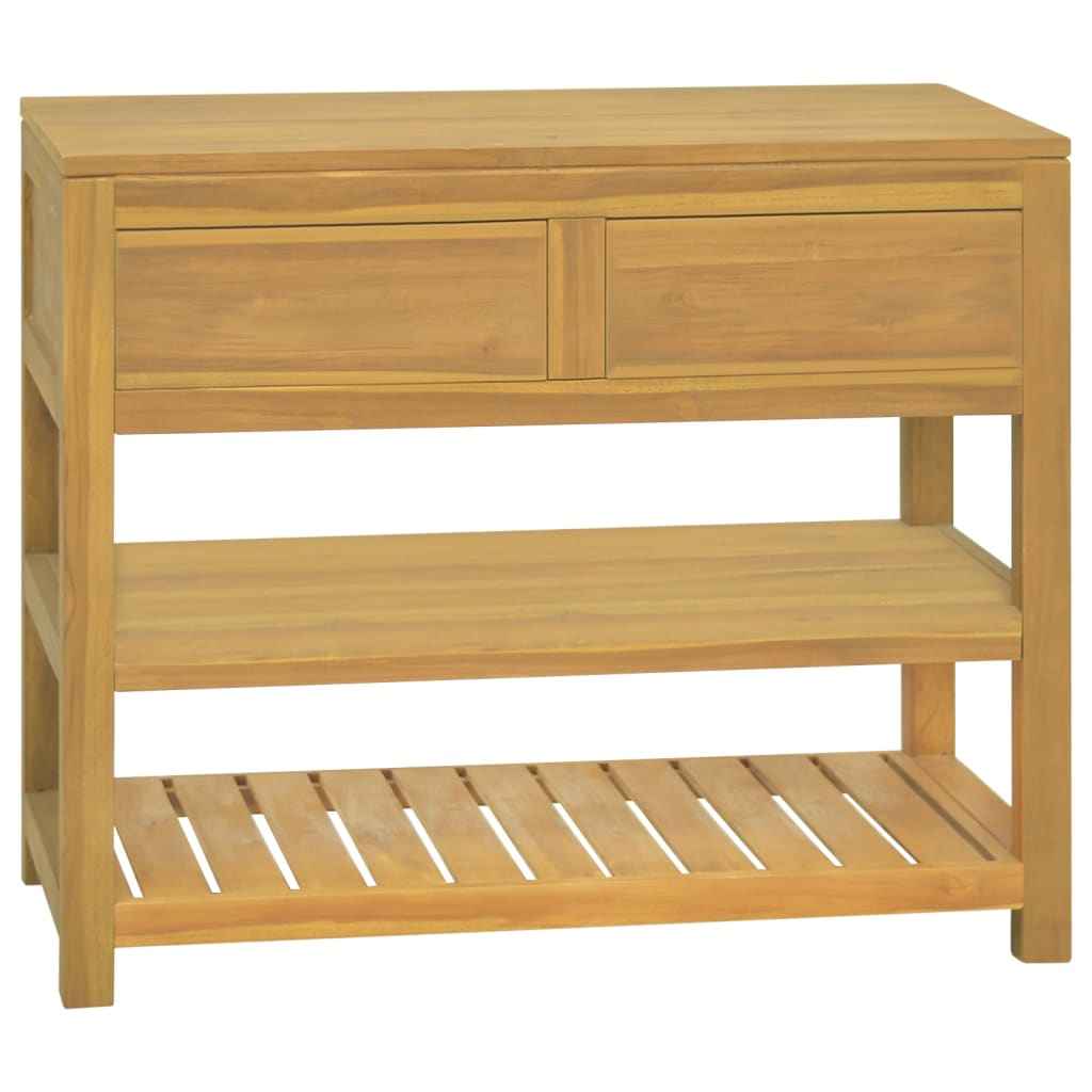 vidaXL Badkamerkast 60x45x75 cm massief teakhout