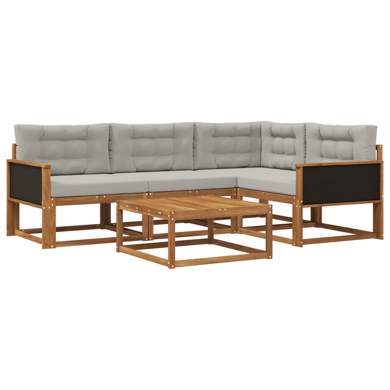 vidaXL Buiten bankenset 5 pcs Naturel Massief Acaciahout