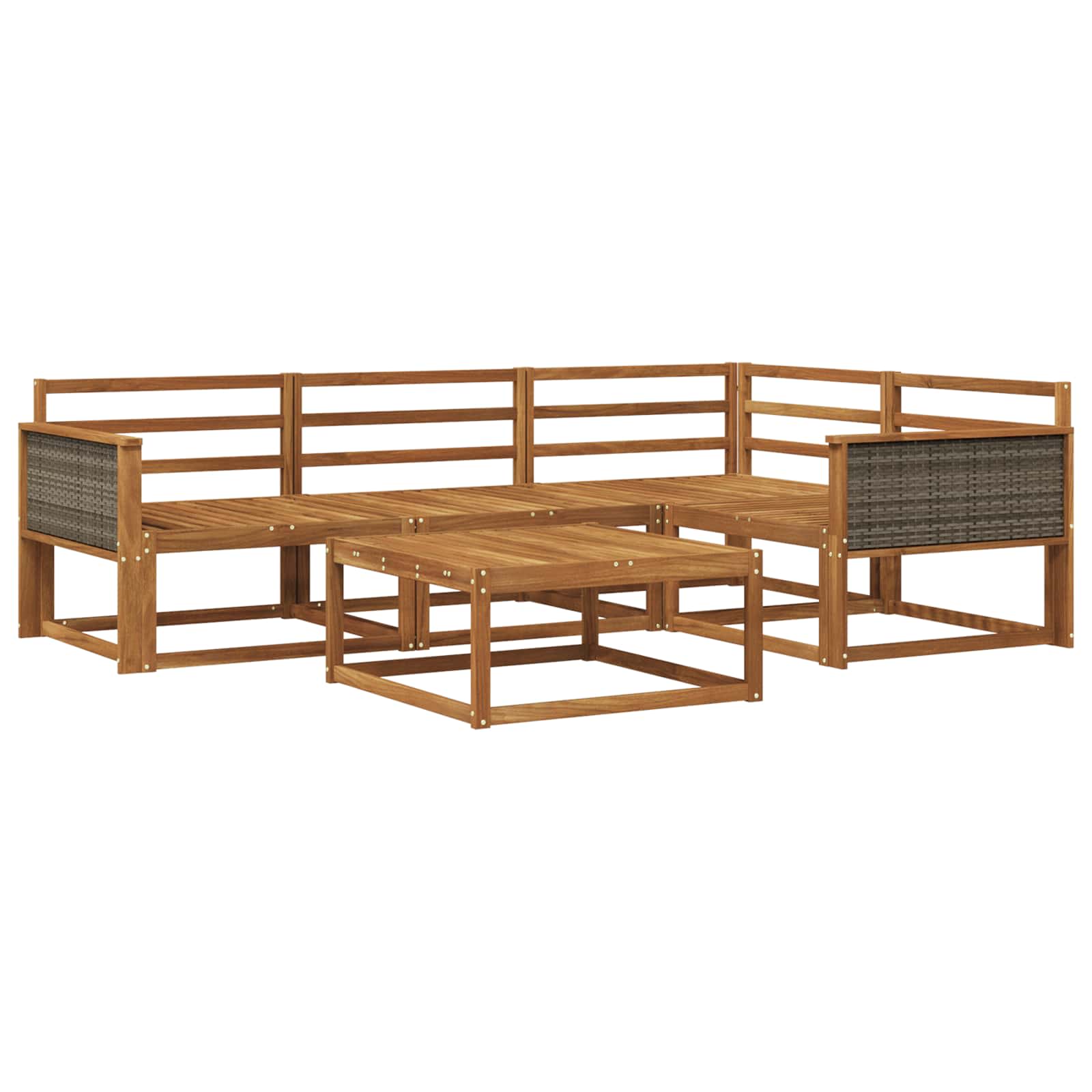 vidaXL Buiten bankenset 5 pcs Naturel Massief Acaciahout