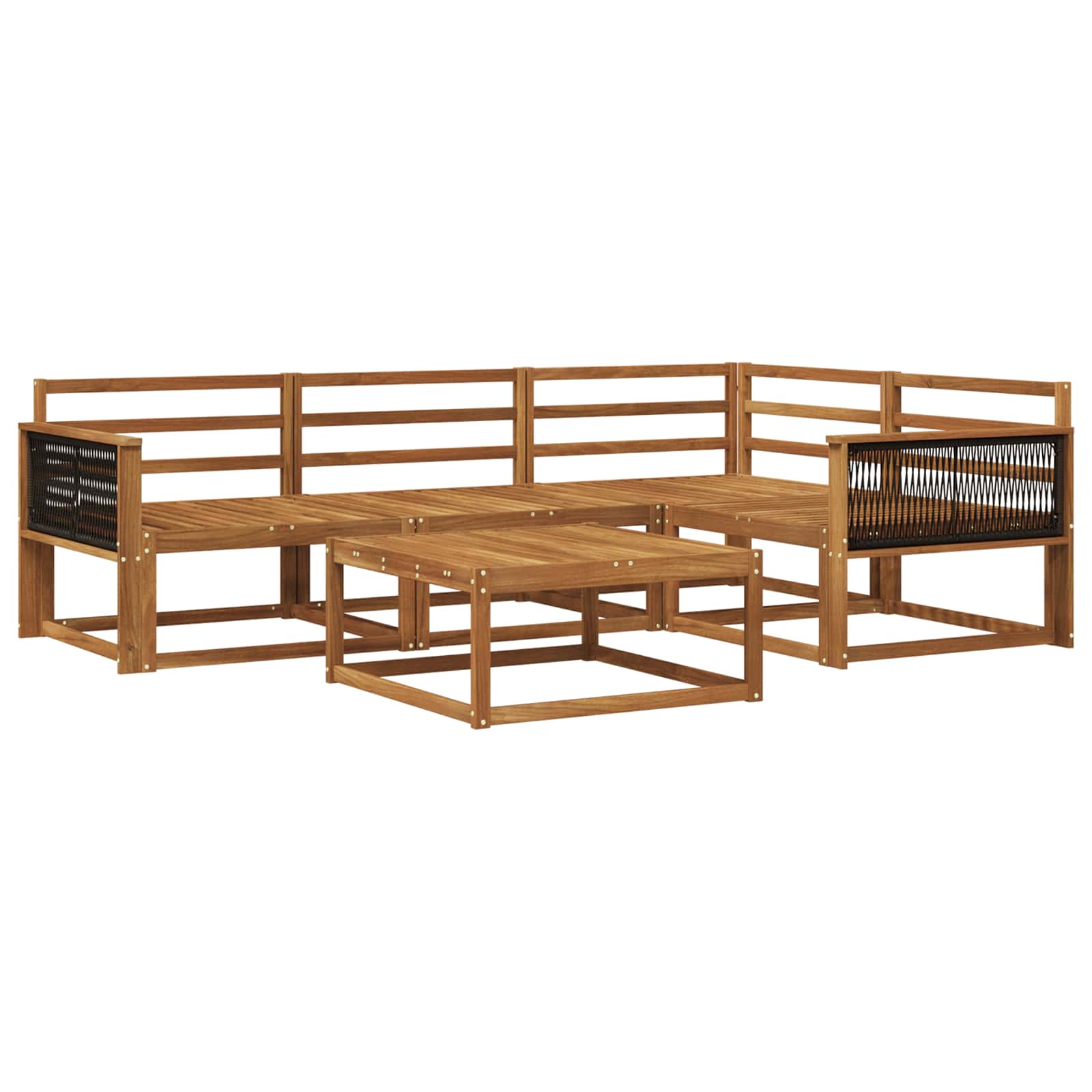 vidaXL Buiten bankenset 5 pcs Naturel Massief Acaciahout