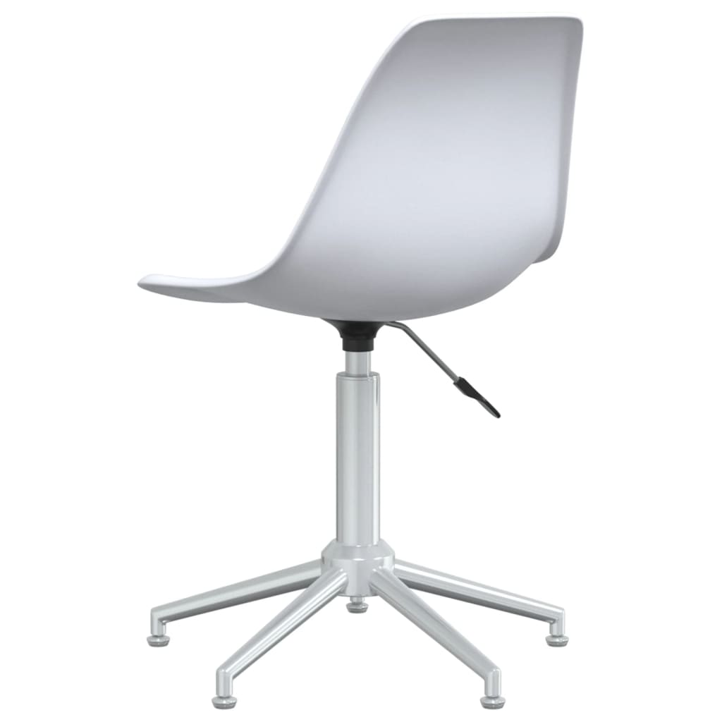 vidaXL Eetkamerstoelen draaibaar 2 st PP wit