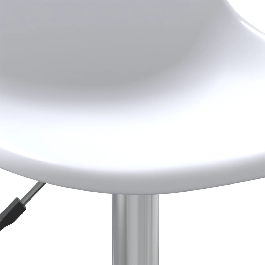 vidaXL Eetkamerstoelen draaibaar 2 st PP wit