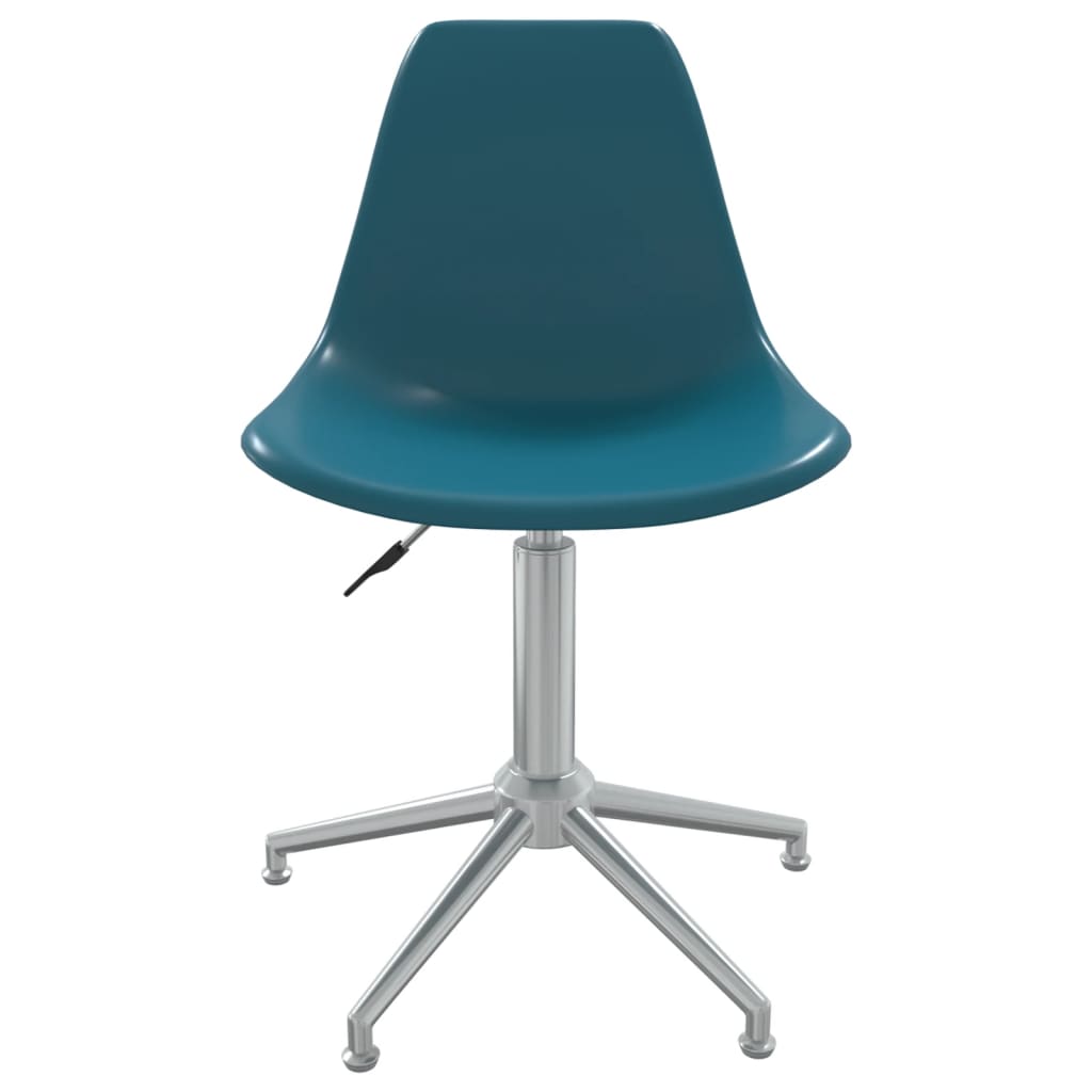 vidaXL Kantoorstoel draaibaar polypropeen turquoise