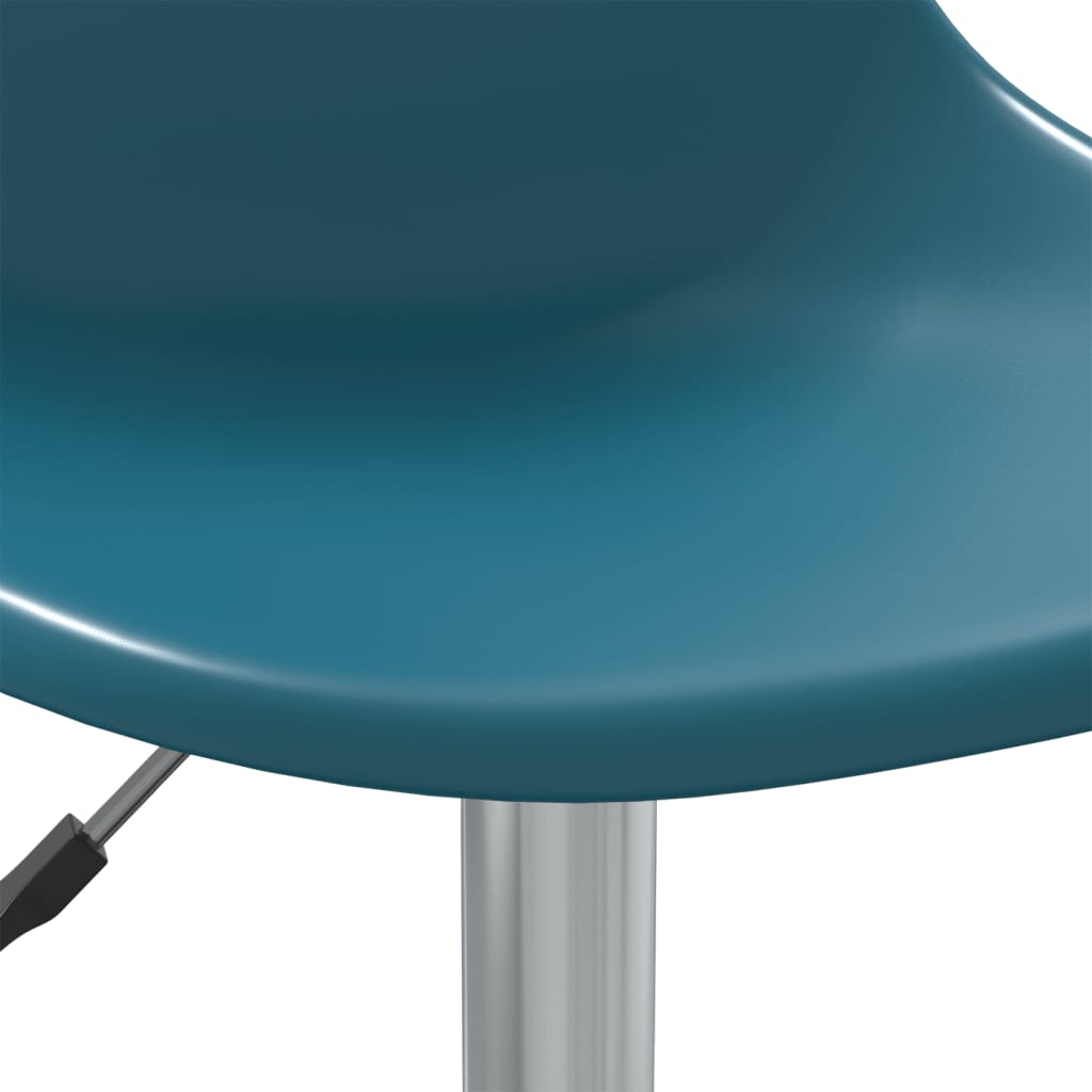 vidaXL Kantoorstoel draaibaar polypropeen turquoise