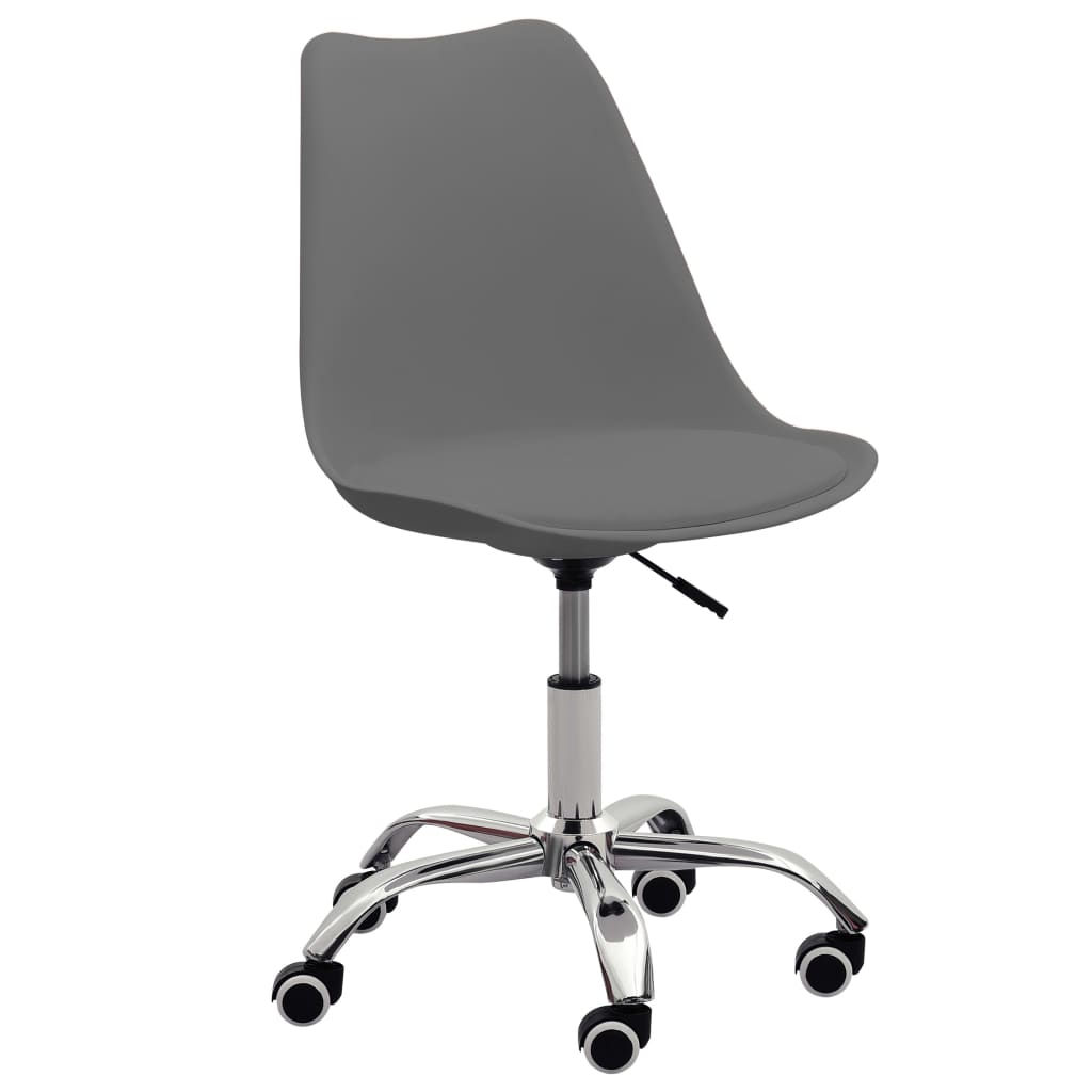 vidaXL Kantoorstoelen 2 st kunstleer wit