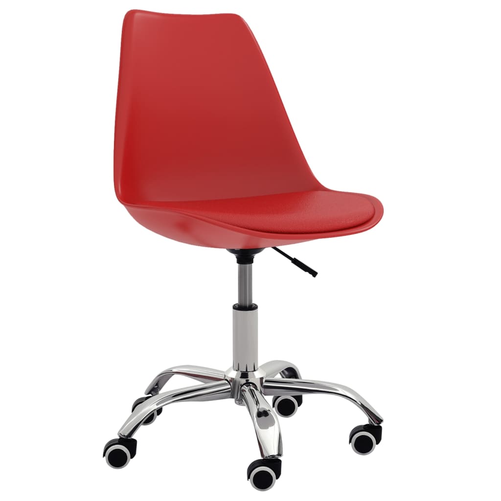 vidaXL Kantoorstoelen 2 st kunstleer wit