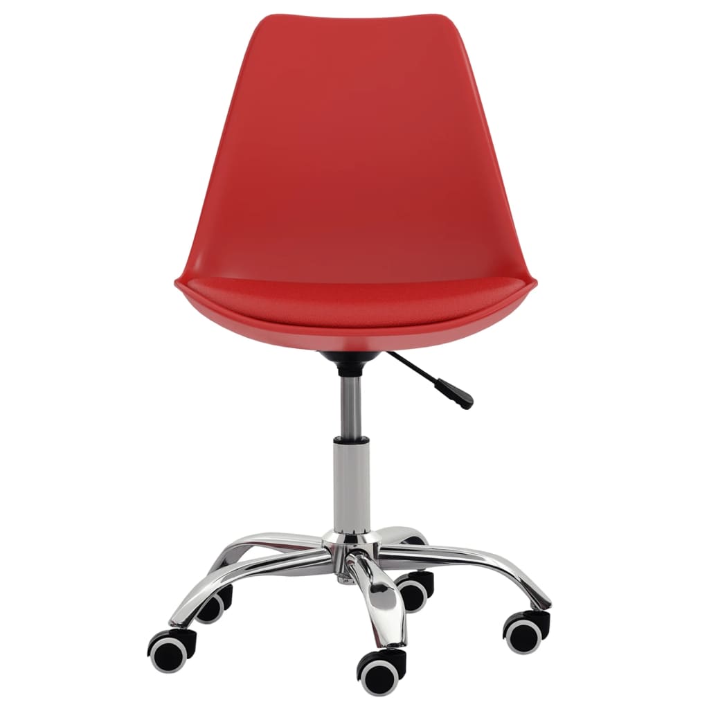 vidaXL Eetkamerstoelen 2 st kunstleer rood
