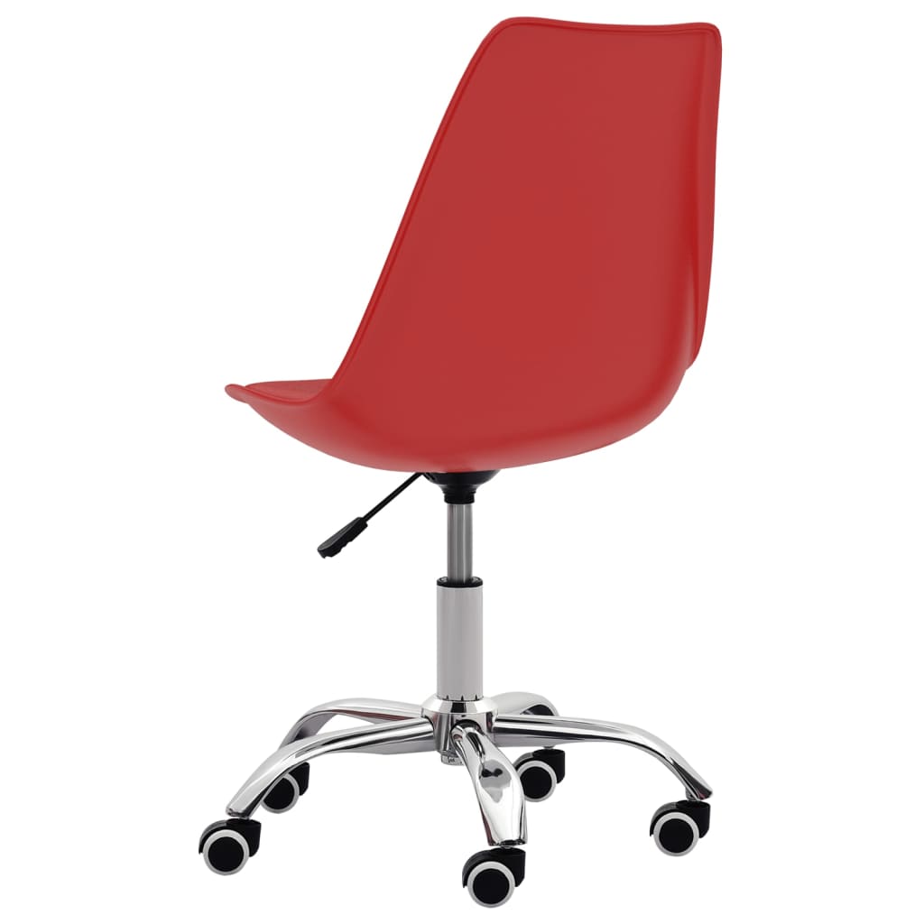 vidaXL Eetkamerstoelen 2 st kunstleer rood