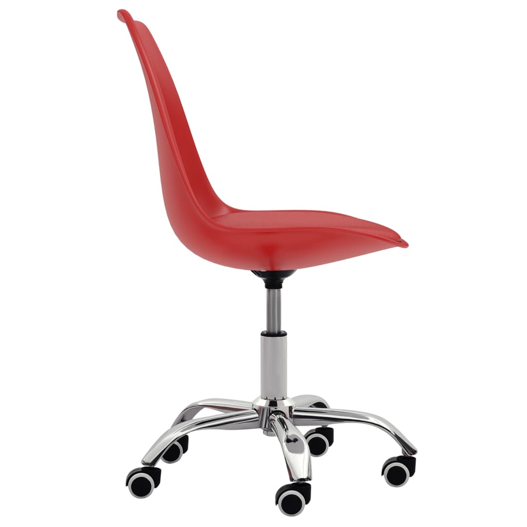 vidaXL Eetkamerstoelen 2 st kunstleer rood