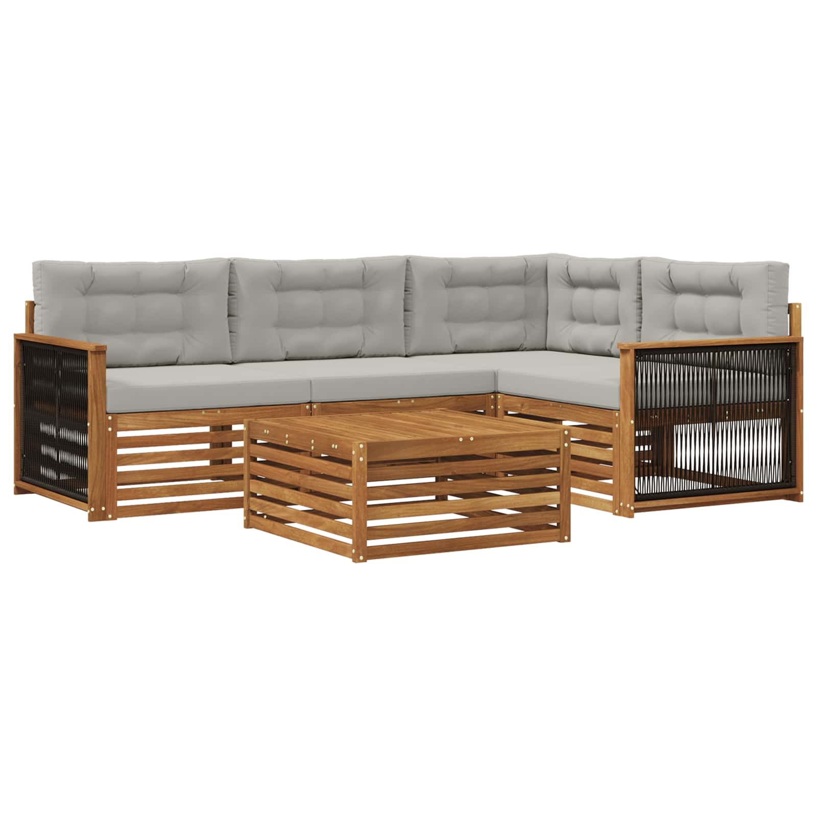 vidaXL Buiten bankenset 5 pcs Naturel Massief Acaciahout