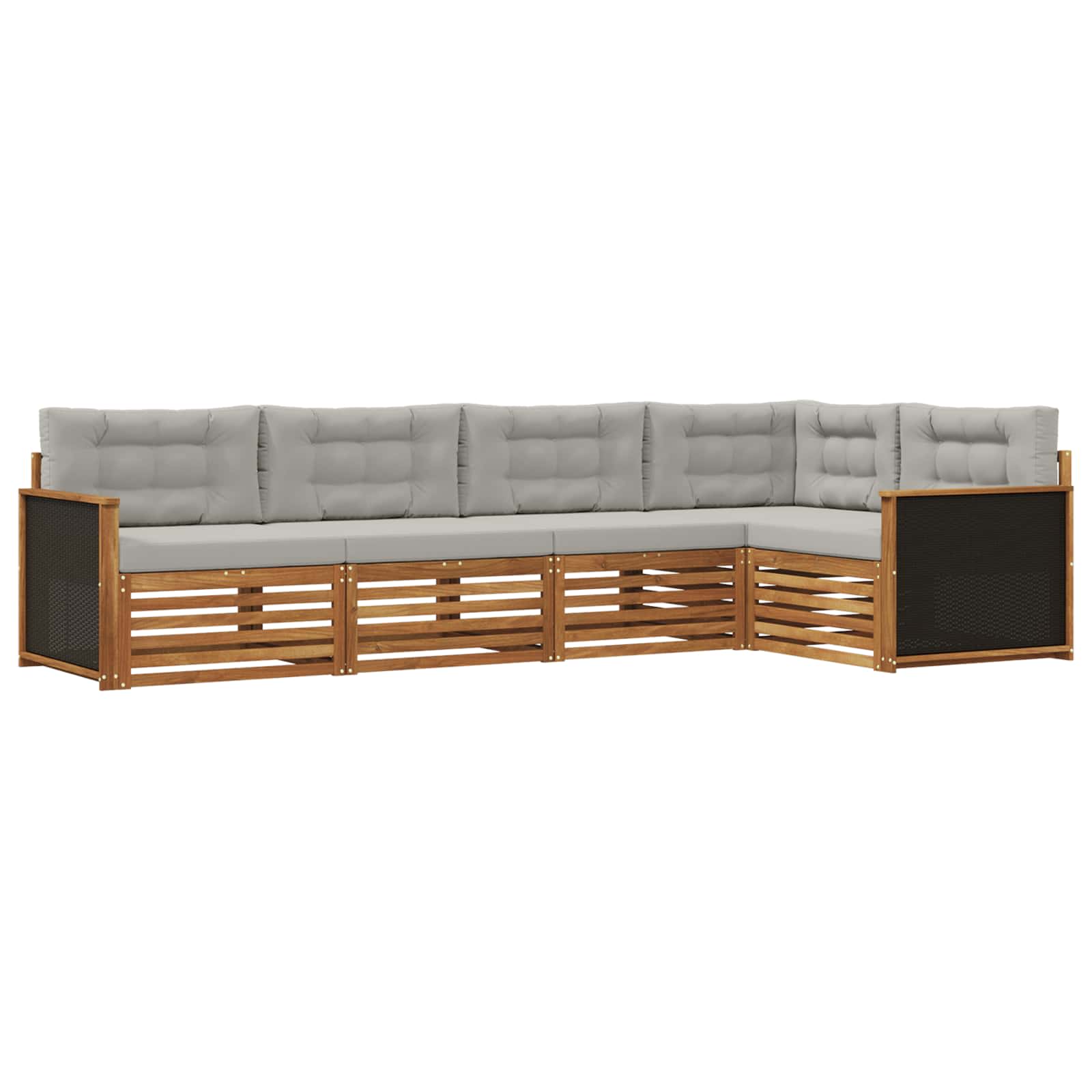 vidaXL Buiten bankenset 5 pcs Naturel Massief Acaciahout